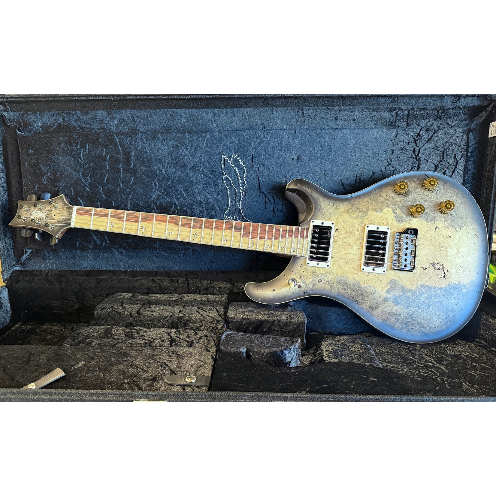Paul Reed Smith Paul Reed Smith Private Stock #11942 , McCarty 594 Tremolo, Buckeye Burl Top, Swamp Ash Body, Hormigo Neck, Hormigo Fretboard, Smoked Black Hardware, Hardshell Case