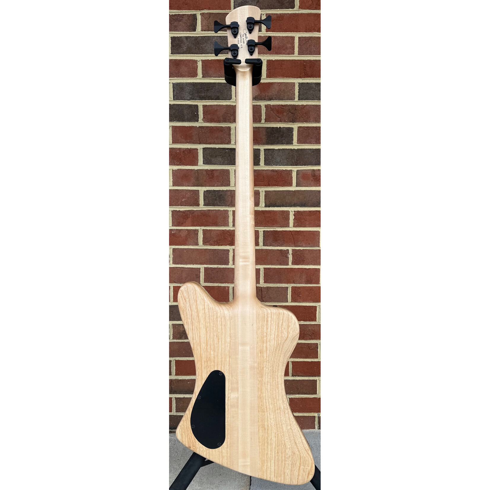 Spector Spector USA NS-4X, Buckeye Burl Top, Swamp Ash Body, 3pc Maple Neck, Pale Moon Ebony Fretboard, Black Mother of Pearl Inlays, Matching Headstock, EMG 35DCX Pickups, HAZ 18-volt Preamp, Spector Deluxe Gig Bag