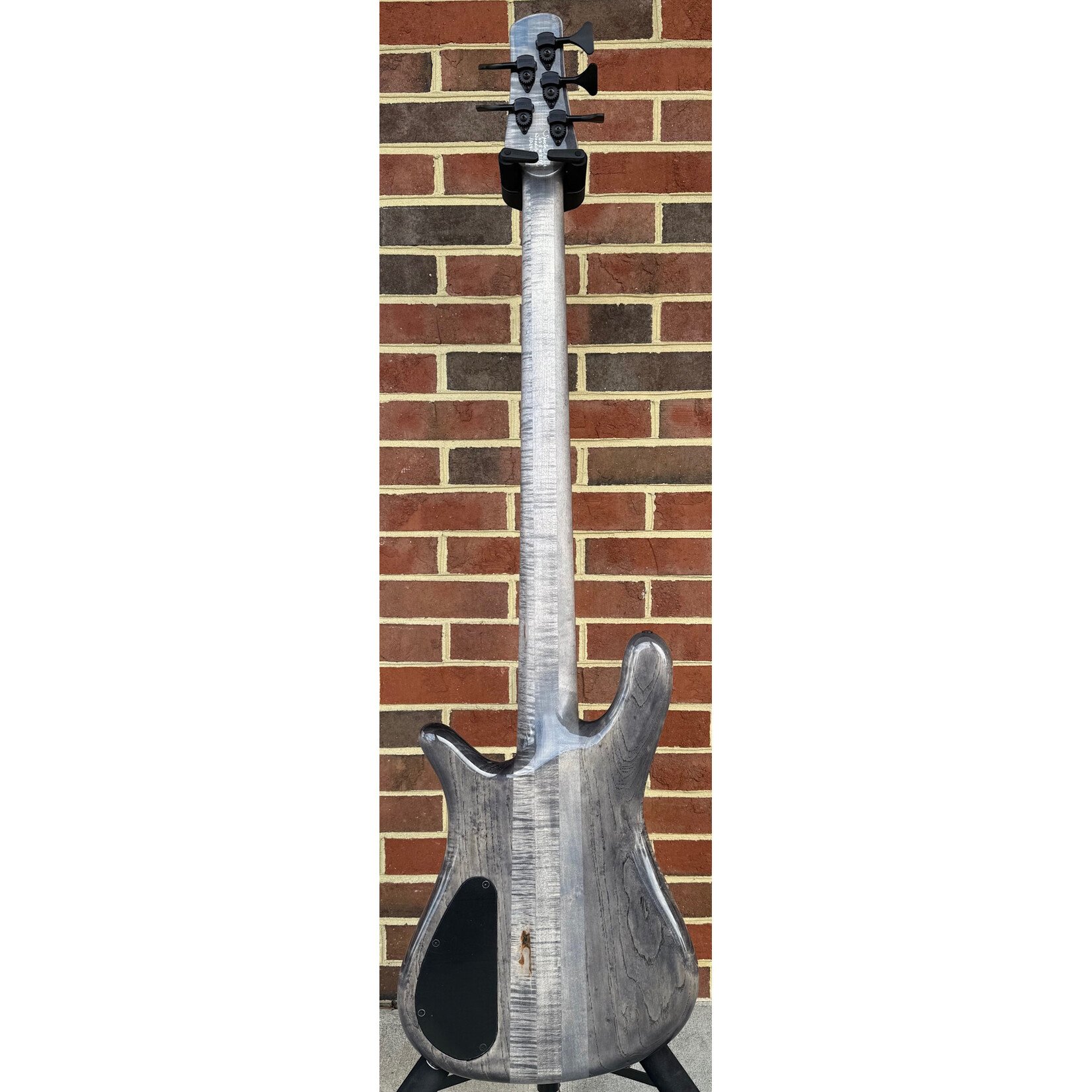 Spector Spector USA NS-5XL, Purple to Charcoal Reverseburst, Maple Burl Top, Swamp Ash Body, 3pc Maple Neck, EMG 40DCX Pickups, Darkglass Tone Capsule Preamp, TSA Hardshell Case