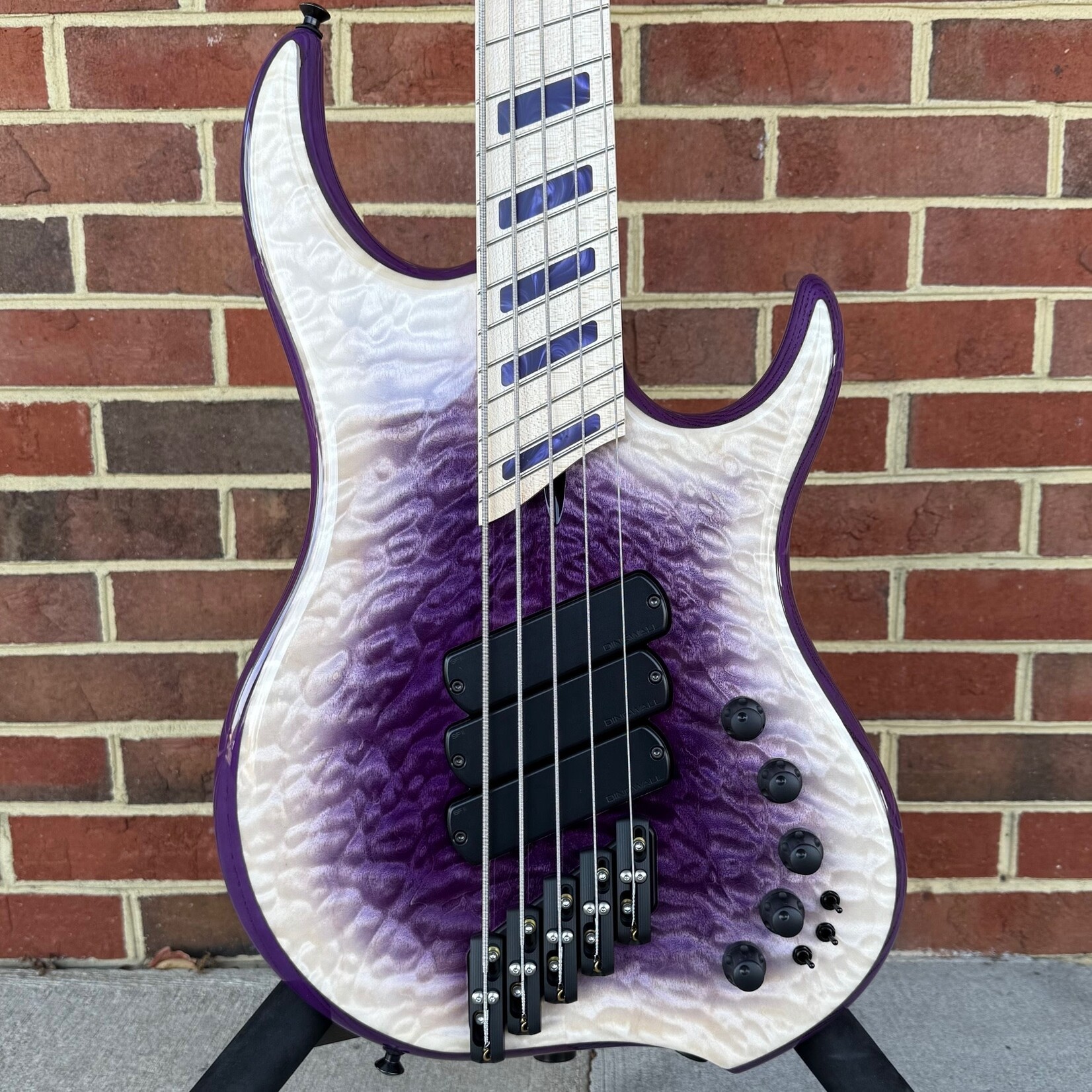 Dingwall Dingwall Z3 Custom 5-String, Purple to Natural Reverseburst, Quilted Maple Top, Dual Density Swamp Ash Body, Maple Neck & Fretboard, Block Inlays, Super Fatty II Pickups, Neve Preamp, Dingwall Deluxe Gig Bag