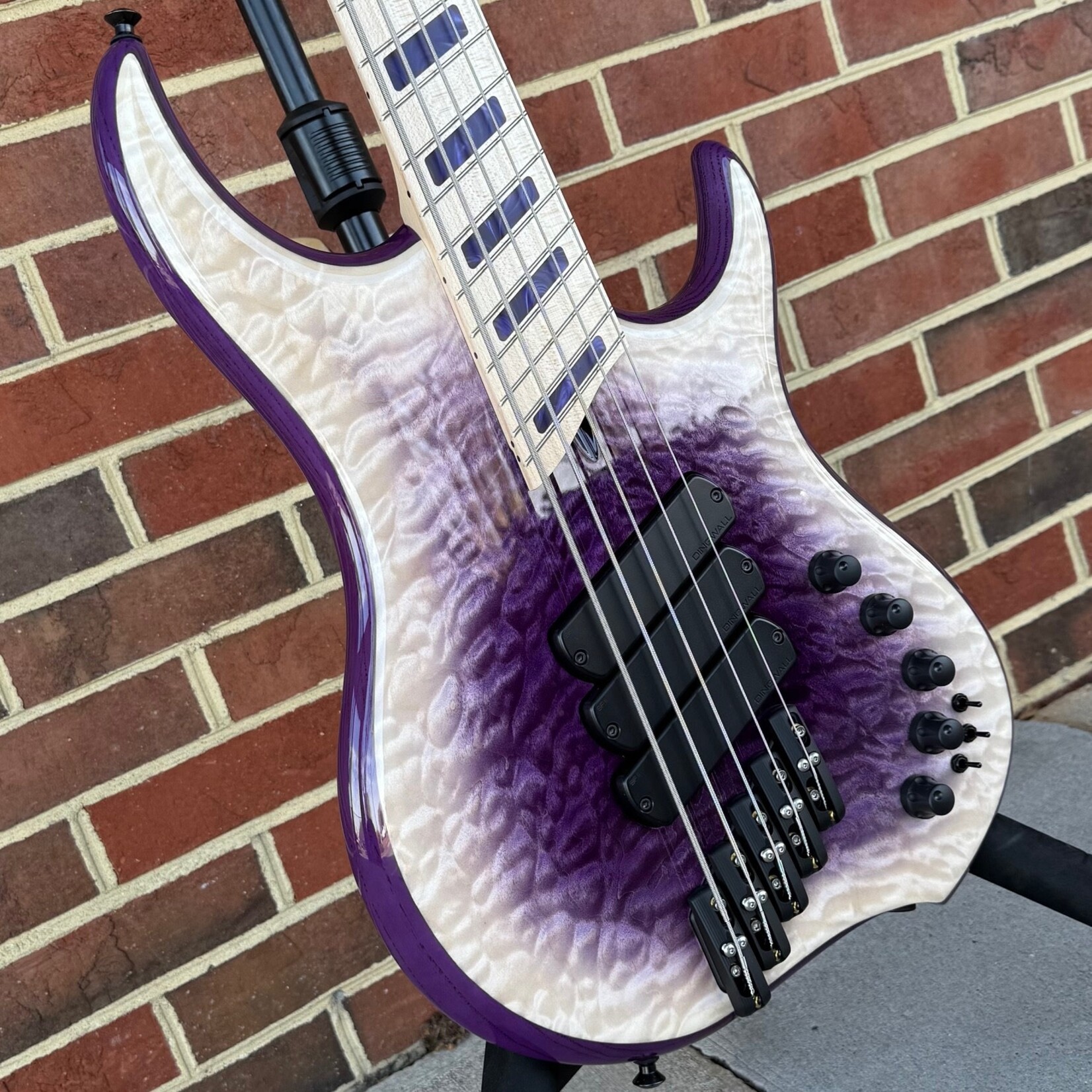 Dingwall Dingwall Z3 Custom 5-String, Purple to Natural Reverseburst, Quilted Maple Top, Dual Density Swamp Ash Body, Maple Neck & Fretboard, Block Inlays, Super Fatty II Pickups, Neve Preamp, Dingwall Deluxe Gig Bag