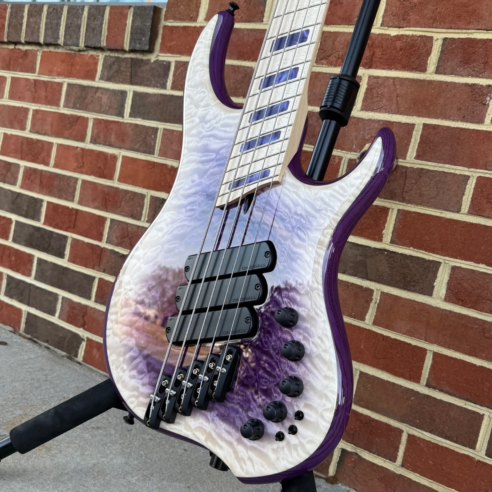 Dingwall Dingwall Z3 Custom 5-String, Purple to Natural Reverseburst, Quilted Maple Top, Dual Density Swamp Ash Body, Maple Neck & Fretboard, Block Inlays, Super Fatty II Pickups, Neve Preamp, Dingwall Deluxe Gig Bag
