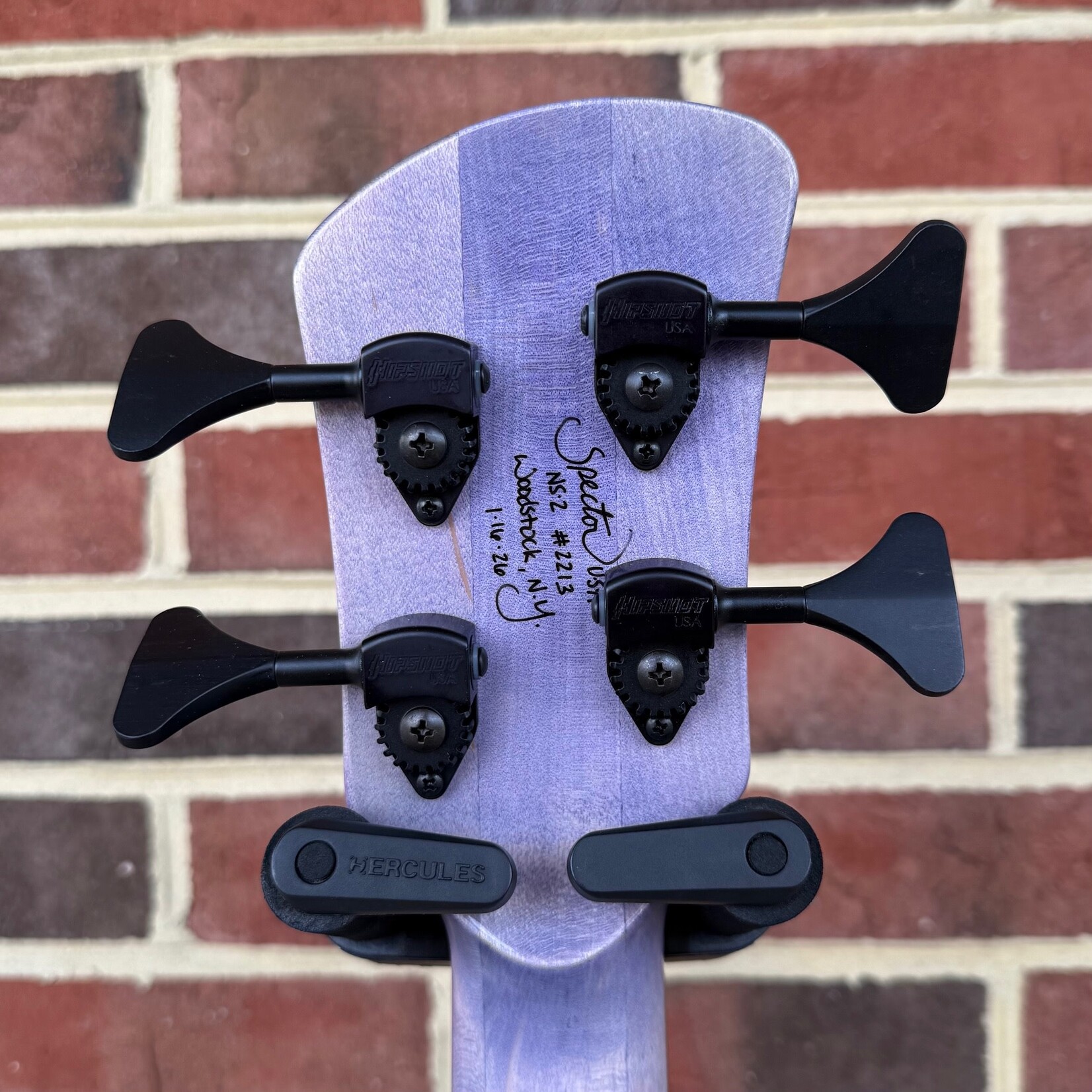 Spector Spector USA NS-2, Jazzberry, Premium Quilted Maple Top, Flamed Ebony Fretboard, EMG PX/JX Set, HAZ 9v, TSA Case