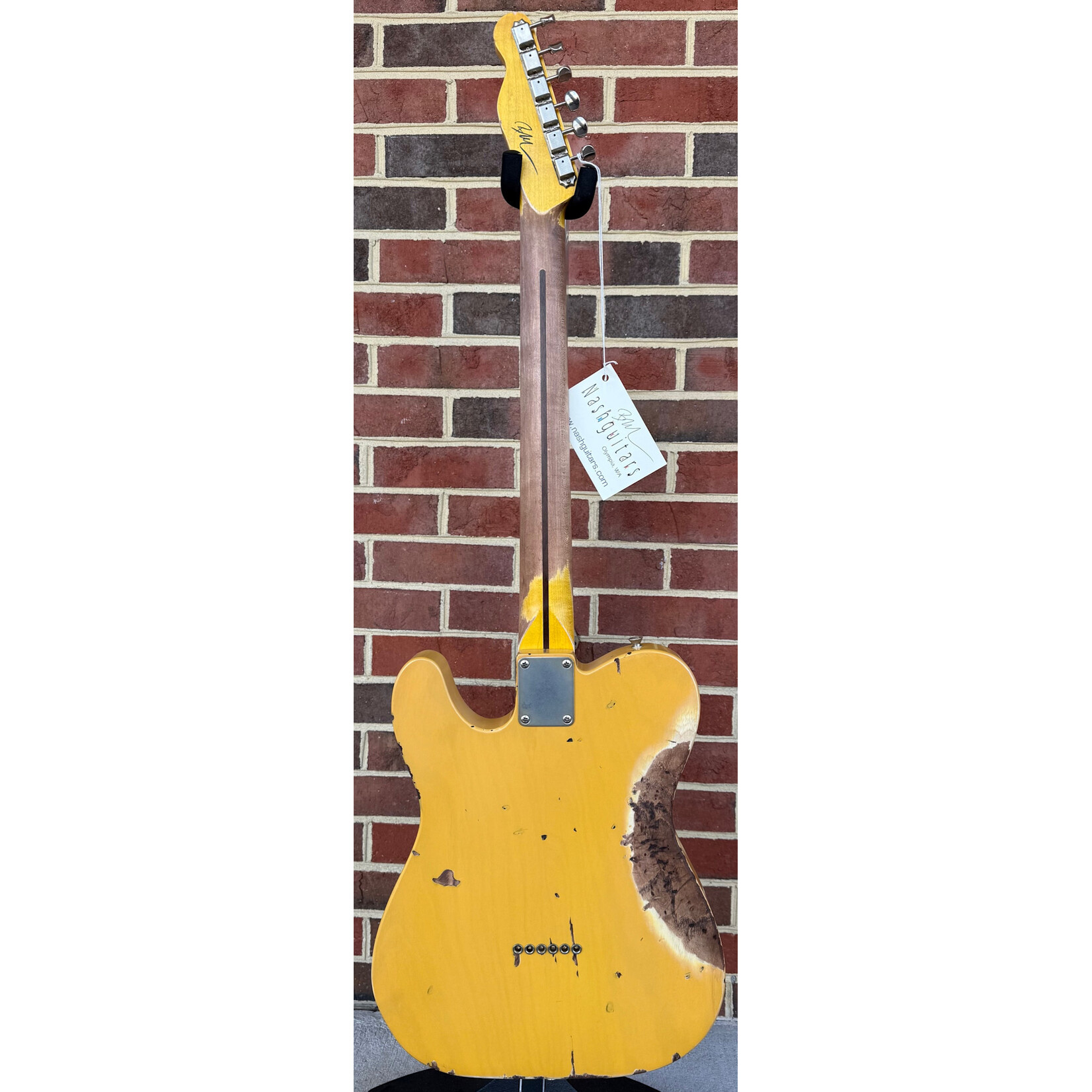Nash Nash T-52, Butterscotch Blonde, Heavy Aging, Ash Body, Lollar Pickups, Hardshell Case
