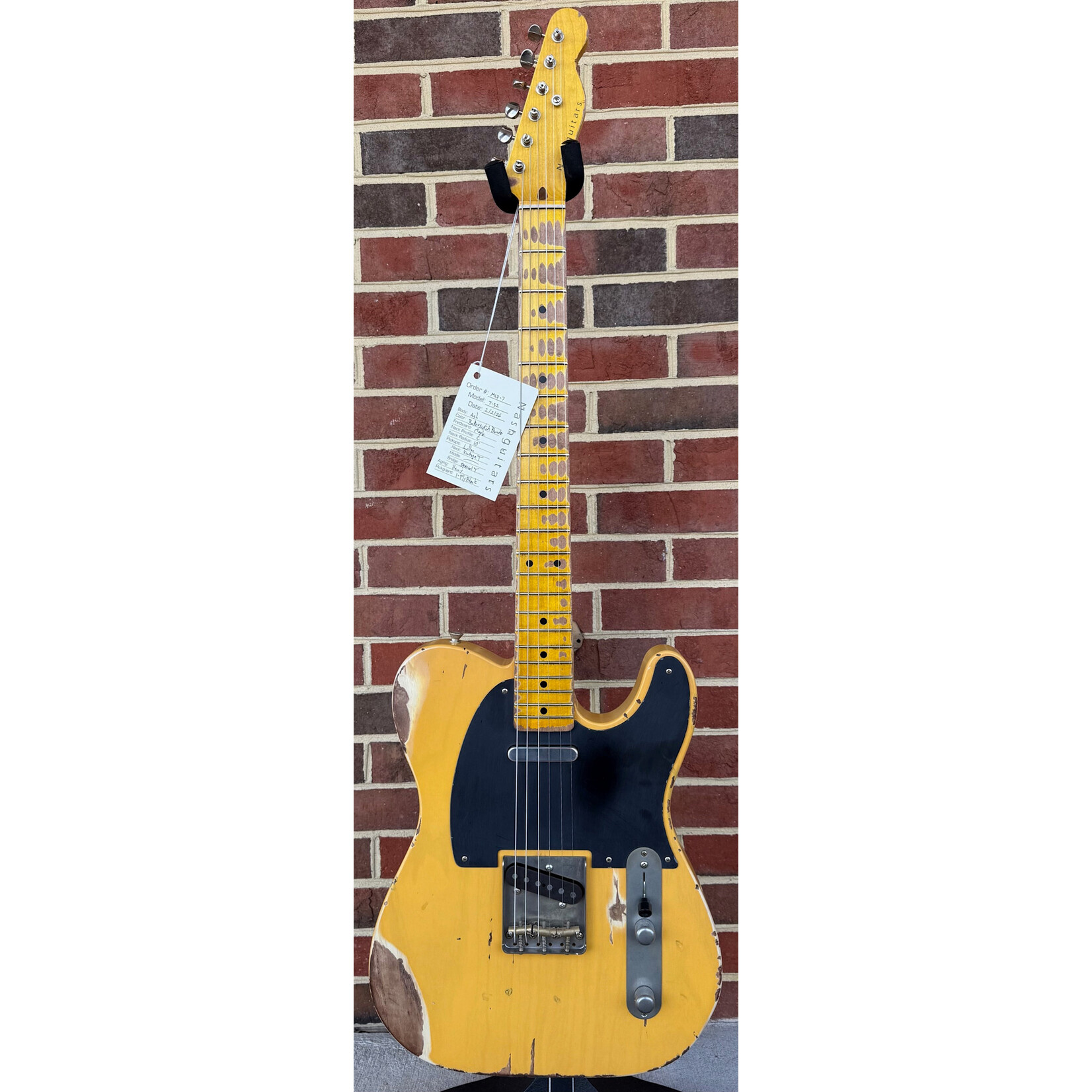 Nash Nash T-52, Butterscotch Blonde, Heavy Aging, Ash Body, Lollar Pickups, Hardshell Case