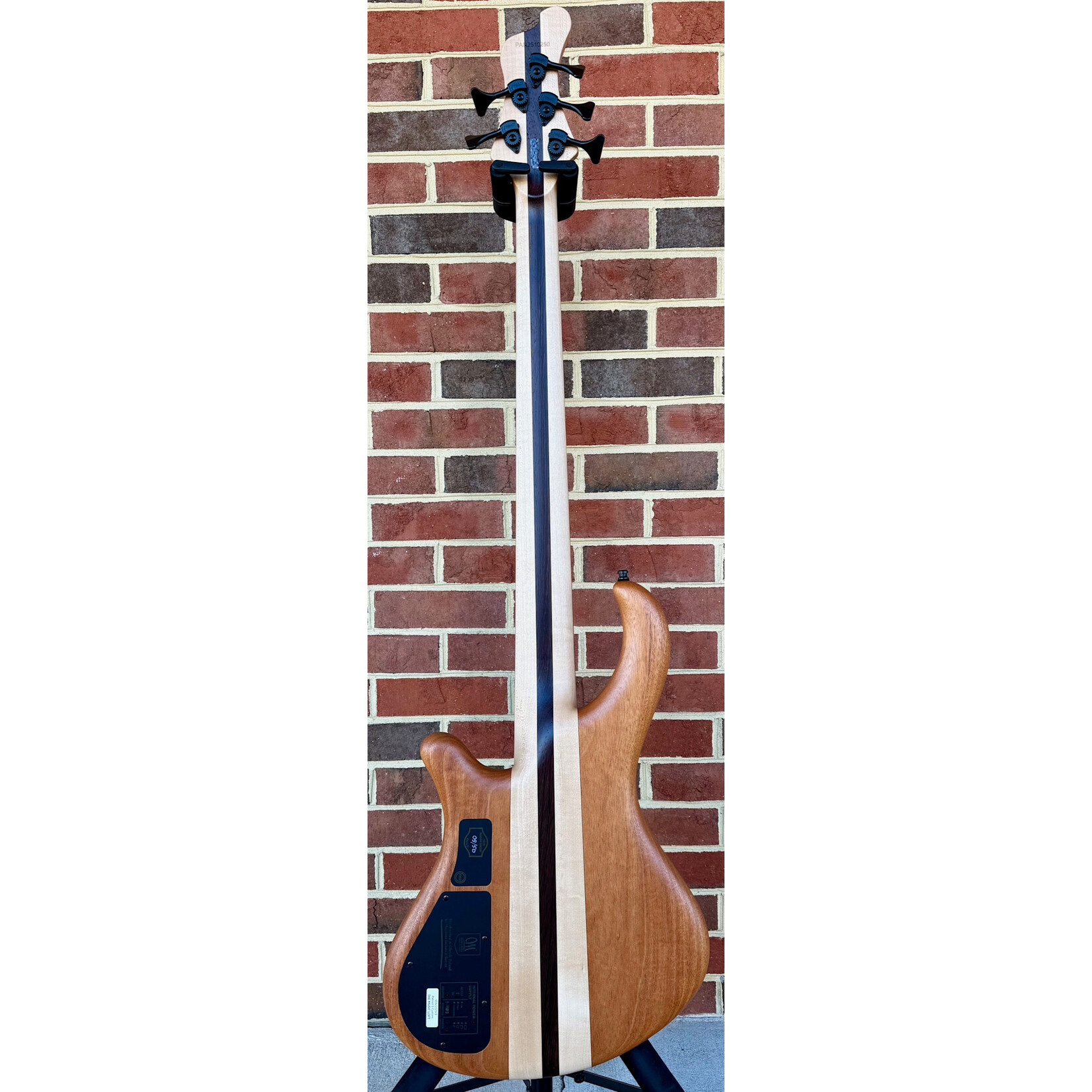 Mayones Mayones Patriot 5, NAMM 2026 9/50, 4A Flamed Maple Top, Mahogany Body, 3pc Maple/Wenge Neck-Thru, 4A Birdseye Maple TEW Fretboard, Velvetrone Noble Double Pickups, Musashi Preamp, Mayones Hybrid Double Deck Case