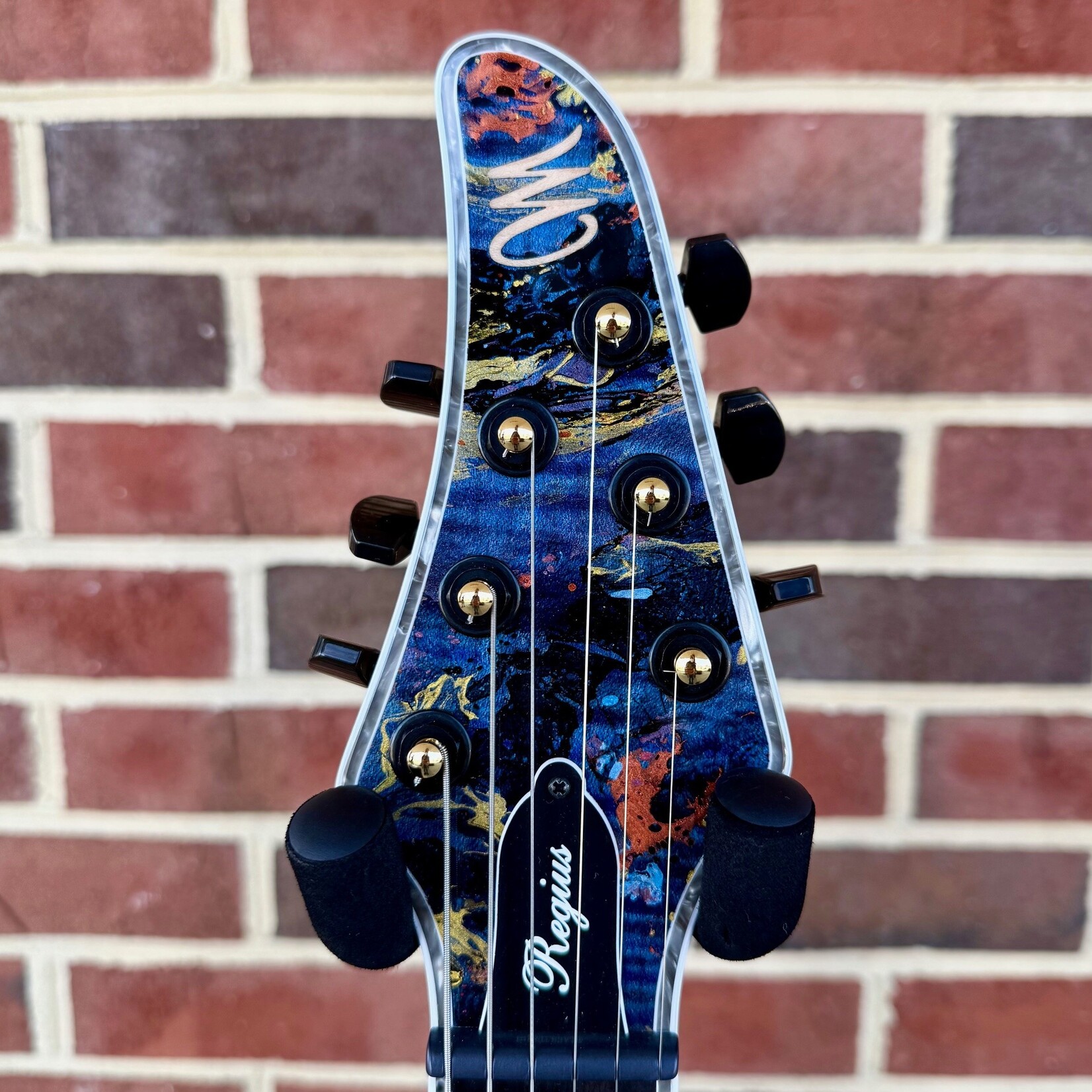 Mayones Mayones Regius 6, NAMM 2026 41/50, Imperial Nebula Splash, 3A Flamed Maple Top, Swamp Ash Body, Velvetrone Ironside + Solium Pickups, Petrol Covers with Black Screws, Mayones Hybrid Double Deck Case