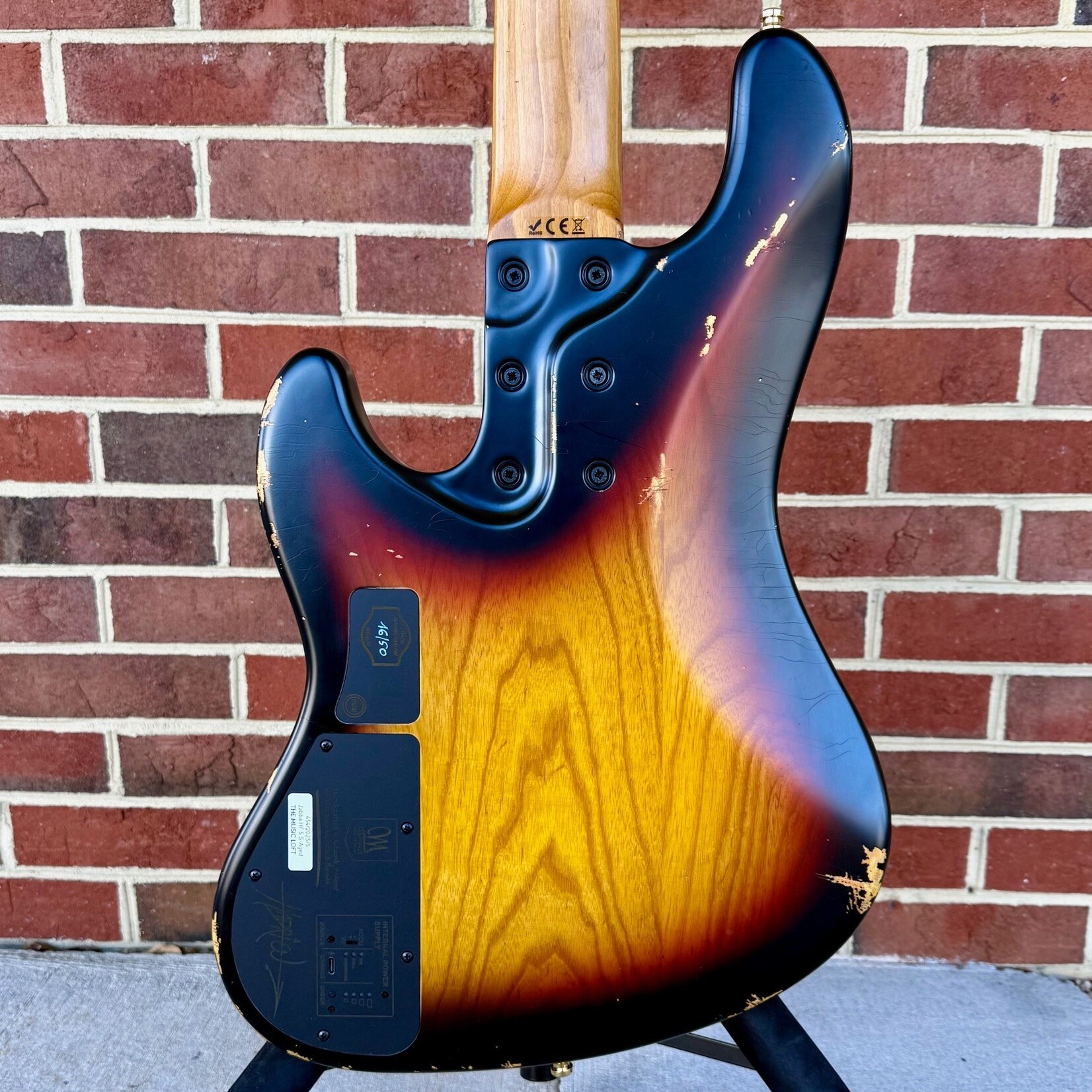 Mayones Mayones Jabba HF Aged 5, NAMM 2026 16/50, Sunburst, Swamp Ash Body, 1pc Maple TEW Neck, Rosewood Fretboard, Block Inlays, Clear Acrylic Ramp, Mayones Double Deck Bass Case