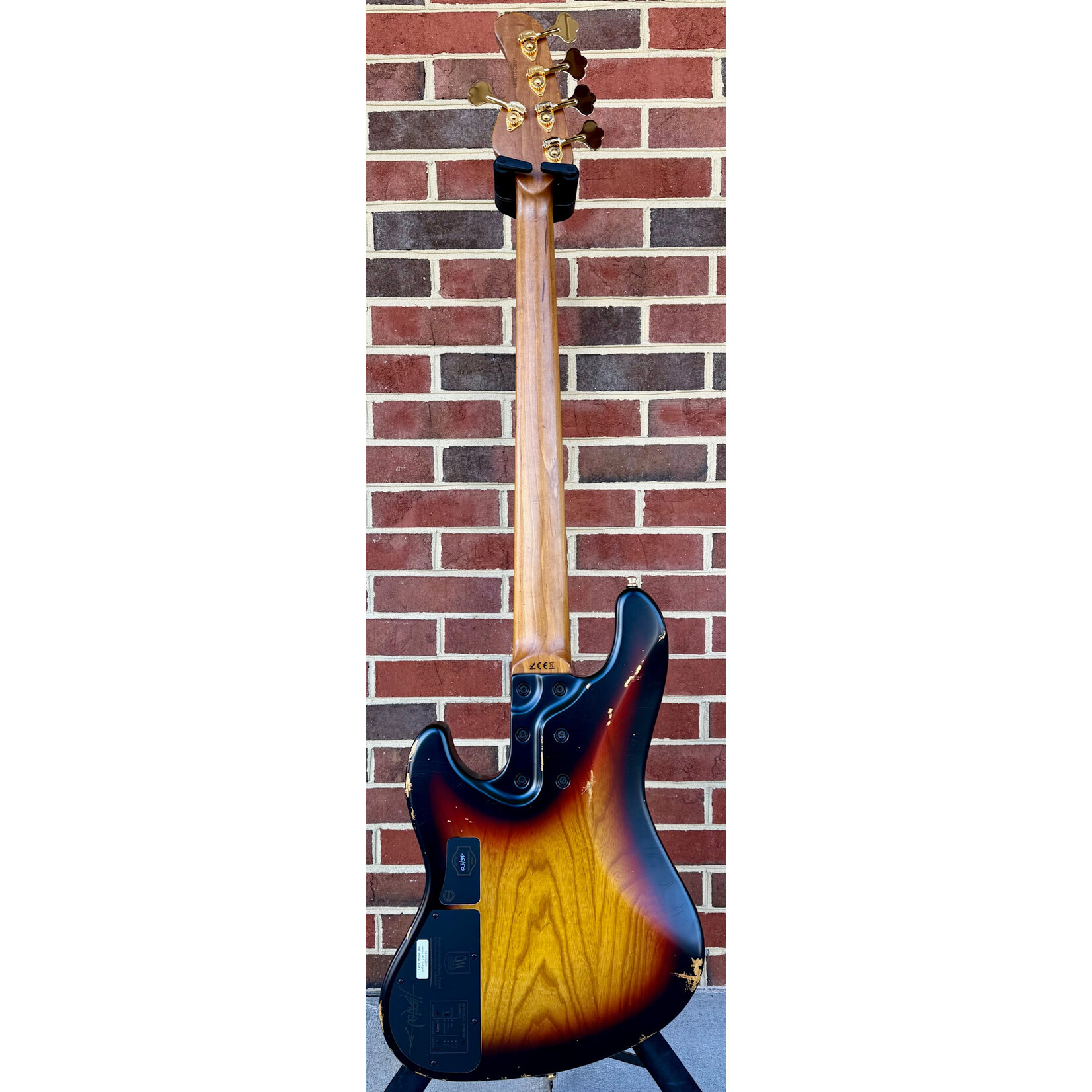 Mayones Mayones Jabba HF Aged 5, NAMM 2026 16/50, Sunburst, Swamp Ash Body, 1pc Maple TEW Neck, Rosewood Fretboard, Block Inlays, Clear Acrylic Ramp, Mayones Double Deck Bass Case