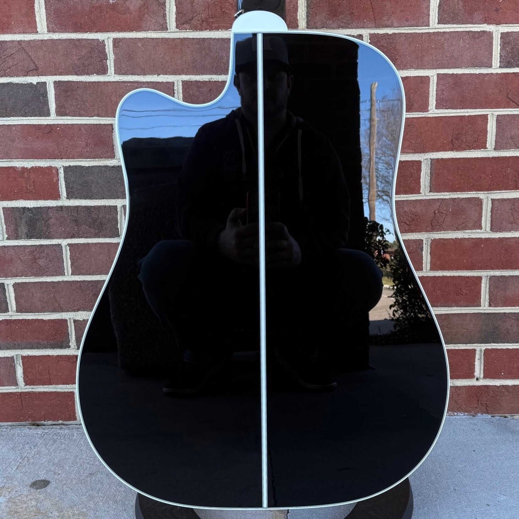 Takamine Takamine EF381DX, 12-String, Gloss Black, Solid Spruce Top, Maple Back & Sides, CT 4B II Preamp, Hardshell Case, SN# 62120590