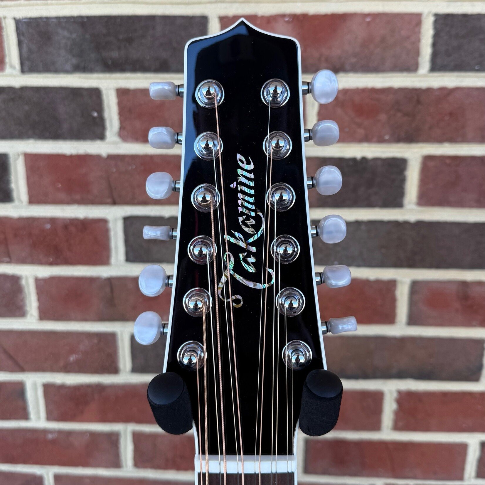 Takamine Takamine EF381DX, 12-String, Gloss Black, Solid Spruce Top, Maple Back & Sides, CT 4B II Preamp, Hardshell Case, SN# 63030255