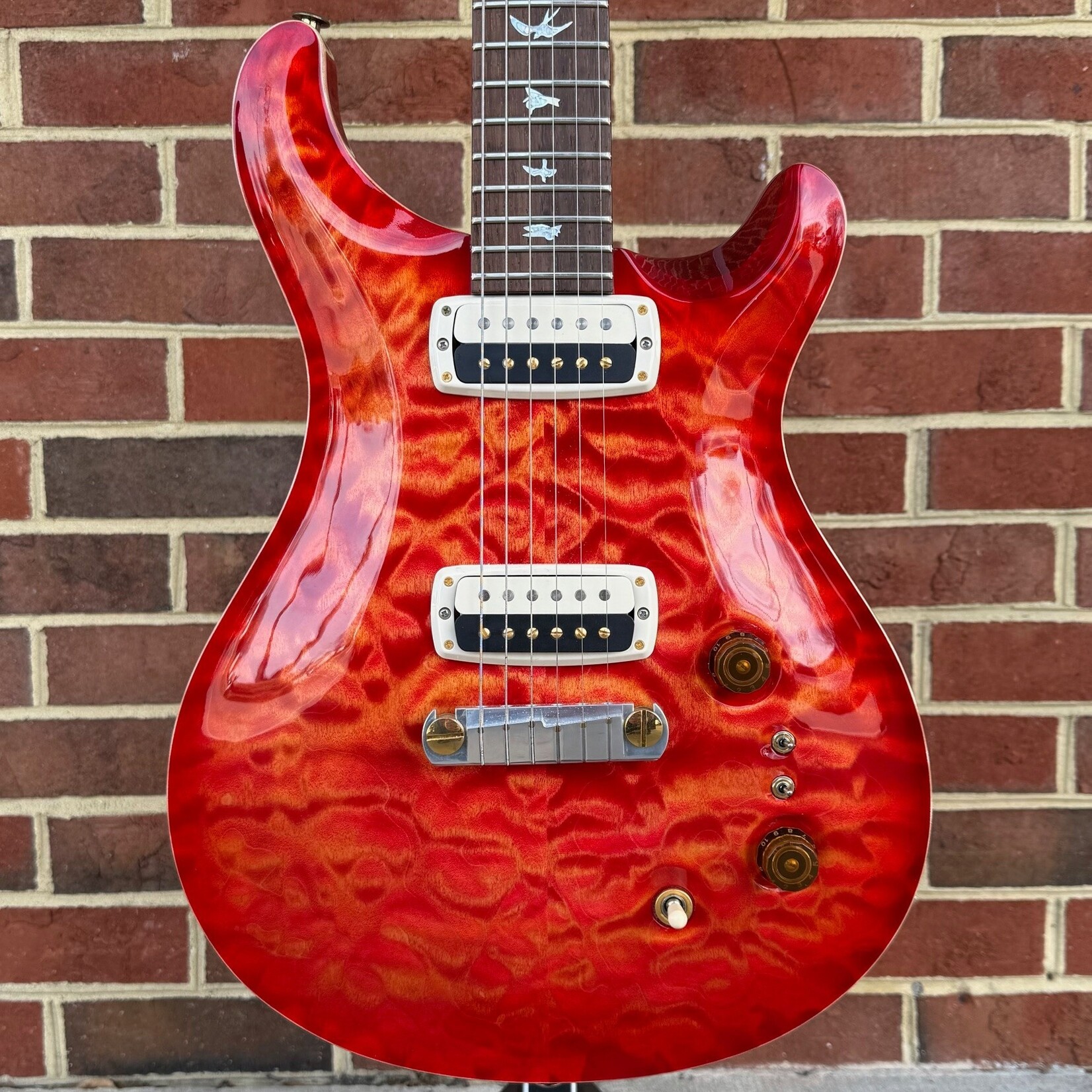Paul Reed Smith Paul Reed Smith Wood Library Paul's Guitar, Blood Orange, Quilted Maple 10-Top, Brazilian Rosewood Fretboard, Hardshell Case (USED/CONSIGNMENT)
