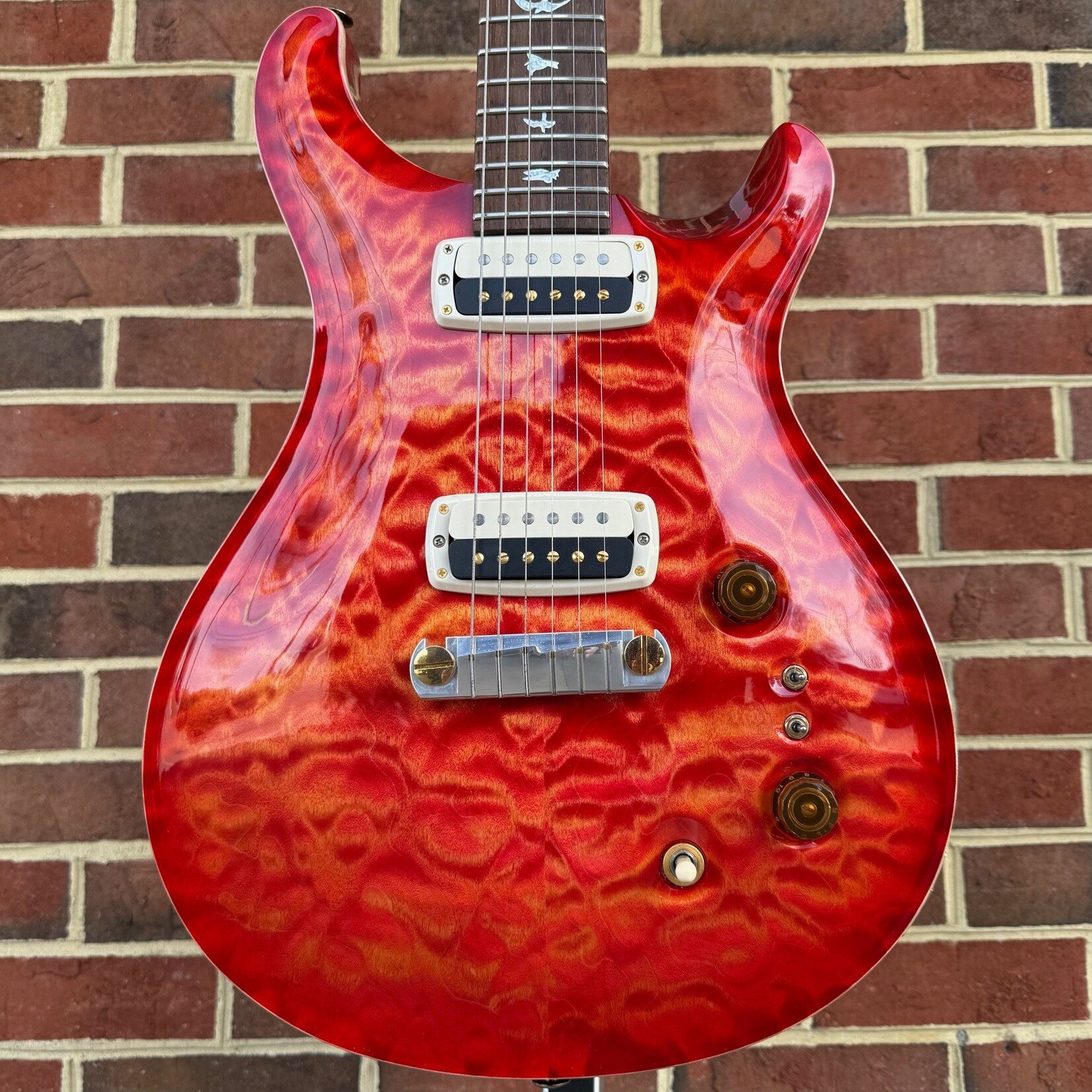 Paul Reed Smith Paul Reed Smith Wood Library Paul's Guitar, Blood Orange, Quilted Maple 10-Top, Brazilian Rosewood Fretboard, Hardshell Case (USED/CONSIGNMENT)