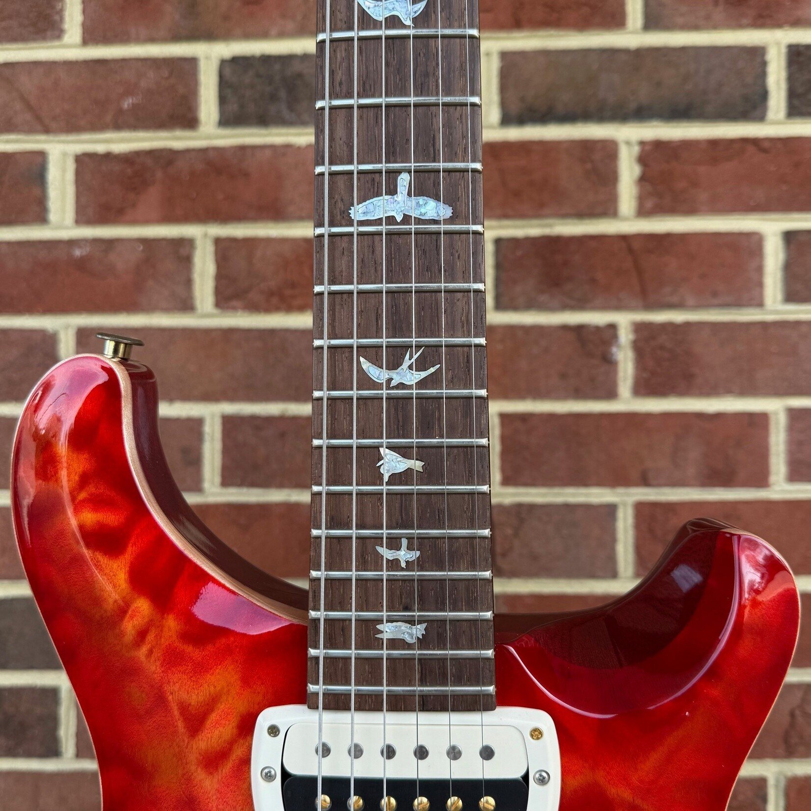 Paul Reed Smith Paul Reed Smith Wood Library Paul's Guitar, Blood Orange, Quilted Maple 10-Top, Brazilian Rosewood Fretboard, Hardshell Case (USED/CONSIGNMENT)
