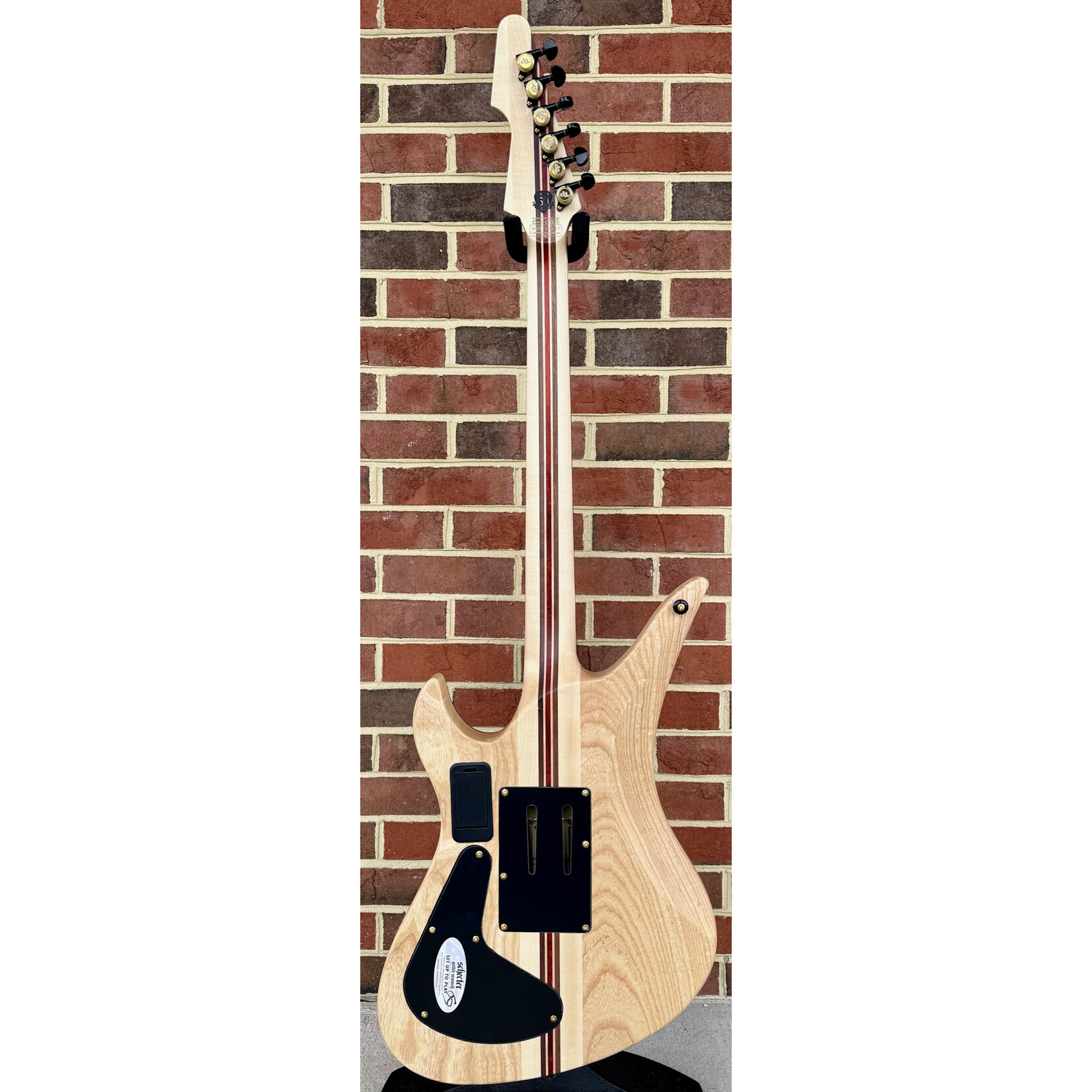 Schecter Guitar Research Schecter Avenger FR-S 50th Anniversary, Gold Burst, Floyd Rose Tremolo, Sustainiac Pickup System