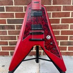 Dunable Guitars Dunable USA Asteroid 7-String, Crimson Red, Swamp Ash Body