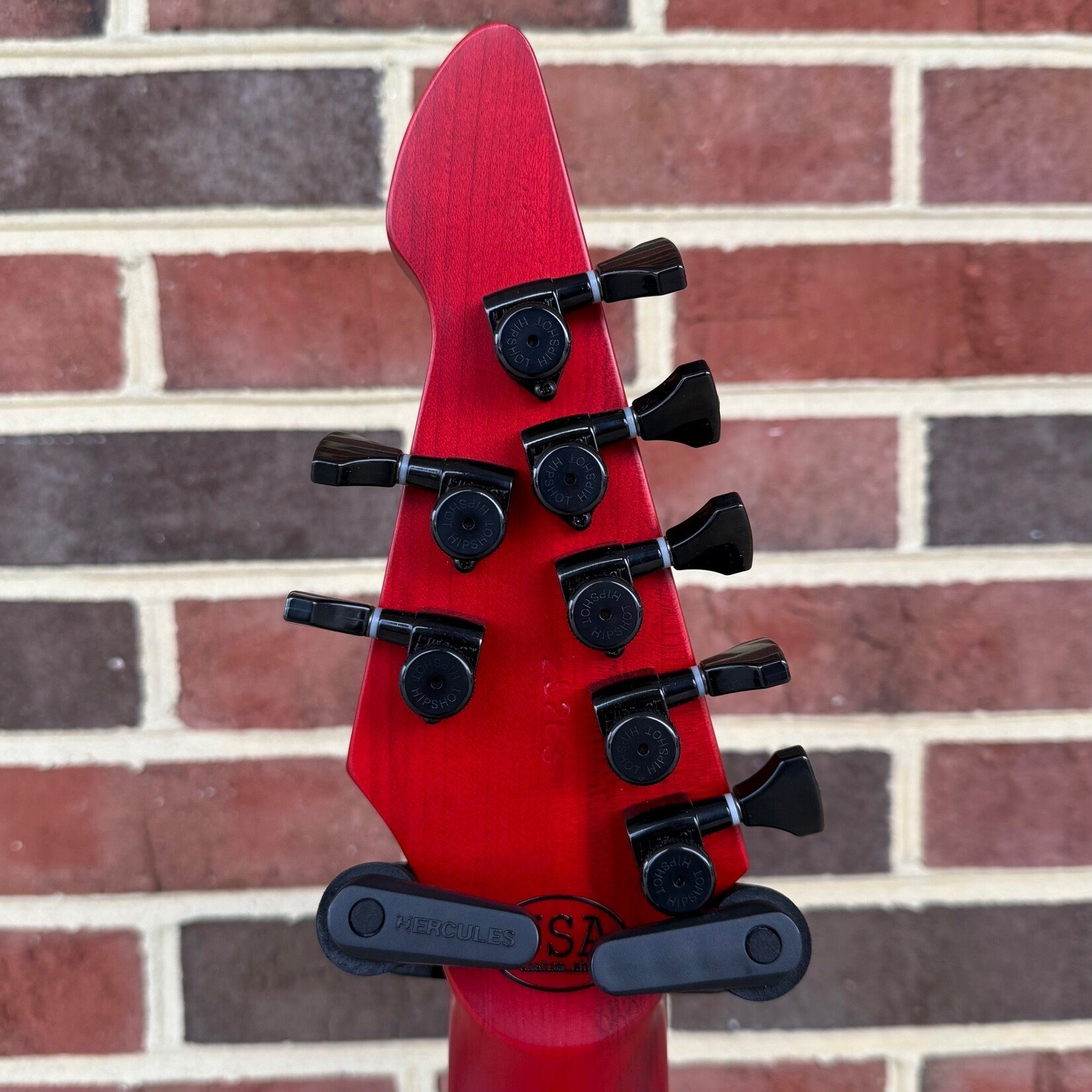 Dunable Guitars Dunable USA Asteroid 7-String, Crimson Red, Swamp Ash Body