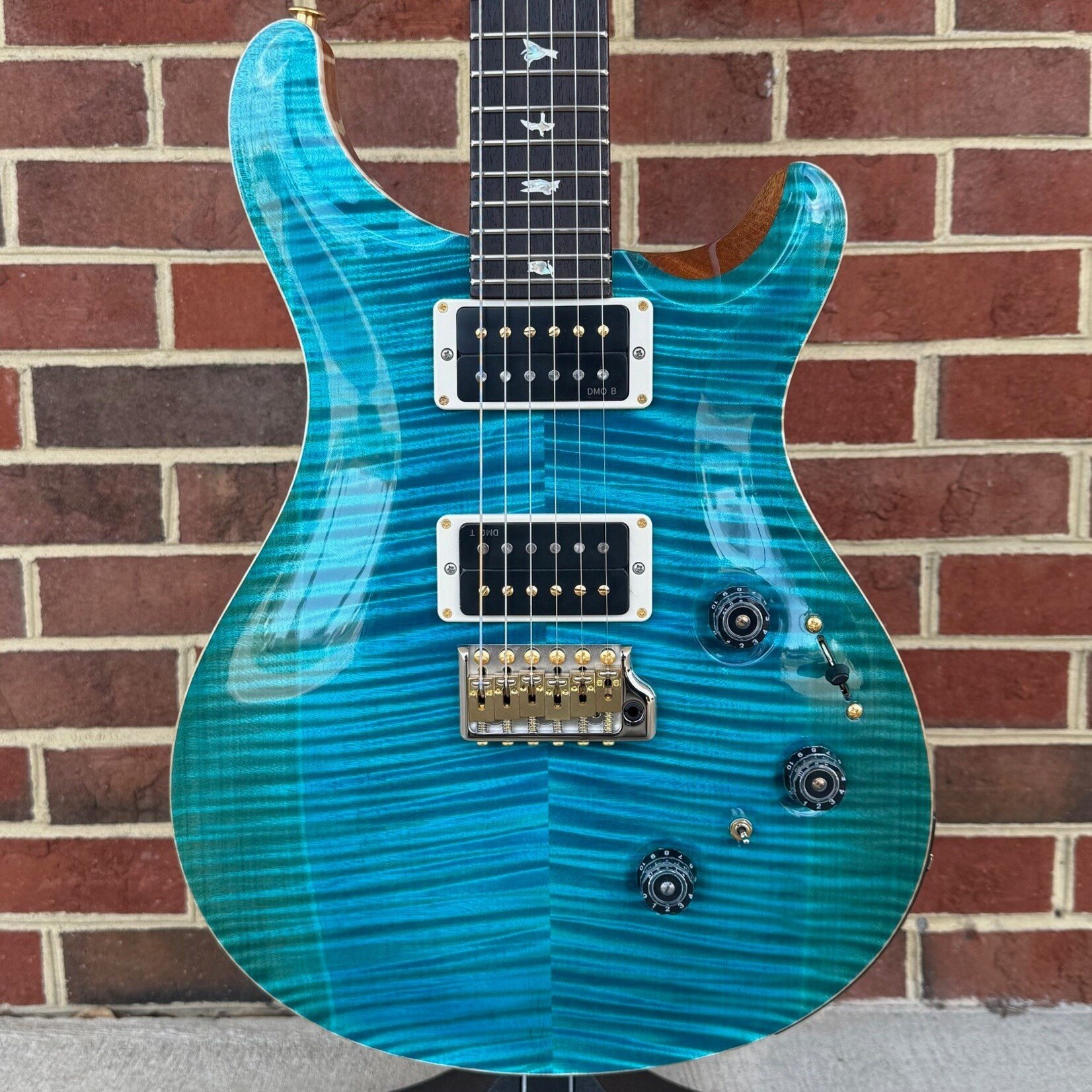 Paul Reed Smith Paul Reed Smith Custom 24 Piezo, 10-Top, Carroll Blue, Pattern Thin Neck, DMO Pickups, Hardshell Case
