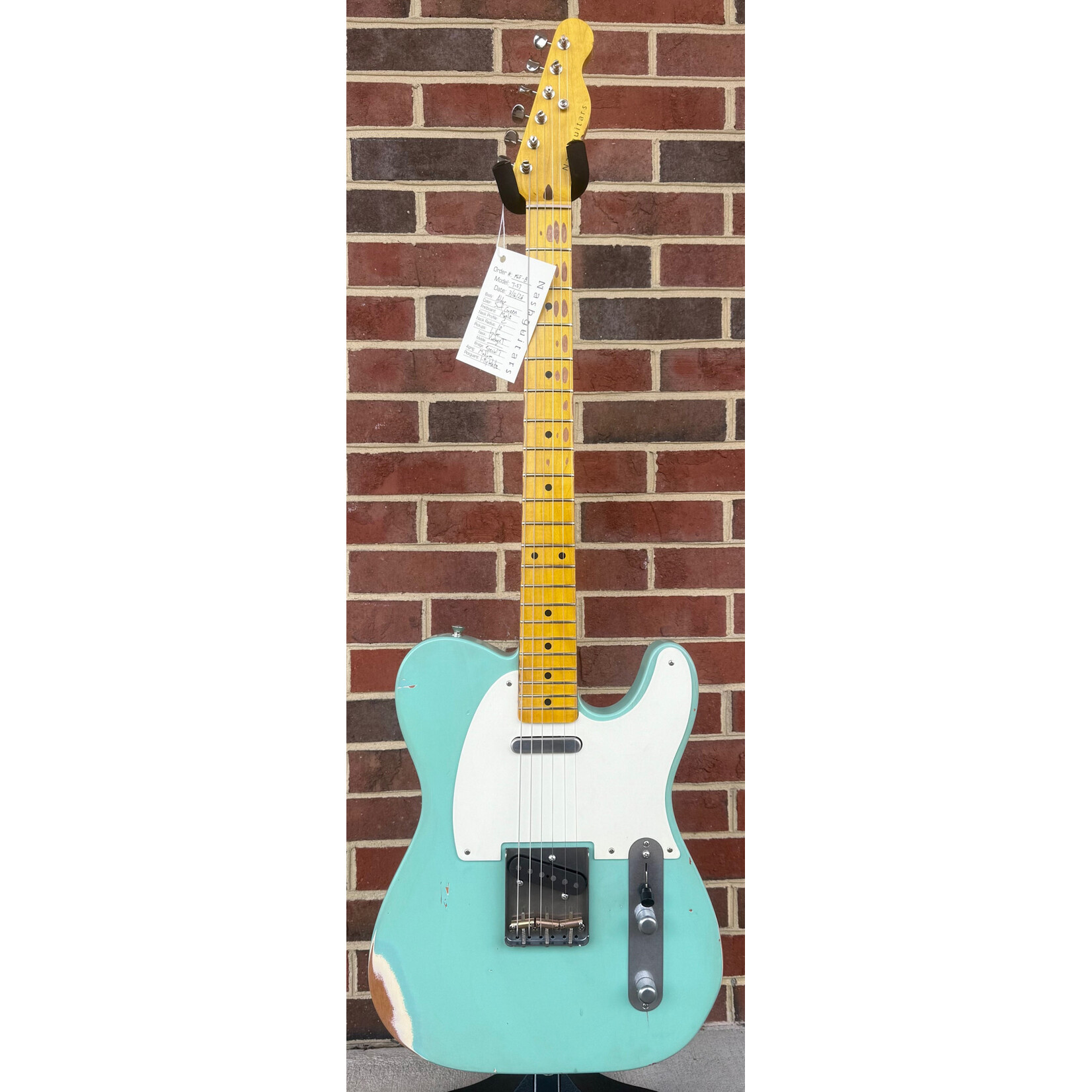 Nash Nash T-57, Surf Green, Medium Aging, Alder Body, Maple Neck & Fretboard, Lollar Pickups, Hardshell Case