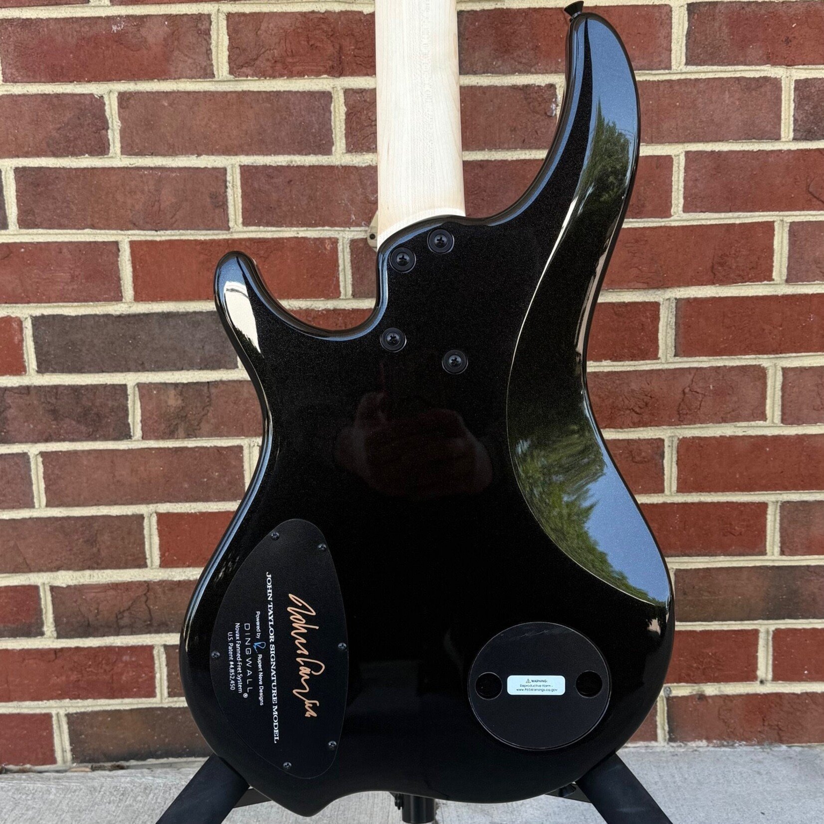 Dingwall Dingwall JT3 4-String John Taylor Signature Model, Stealth Black w/ Rio Stripes, Nyatoh Body, Maple Neck, Pau Ferro Fretboard, Matching Headstock, Neve Preamp, Gig Bag, SN# 20706