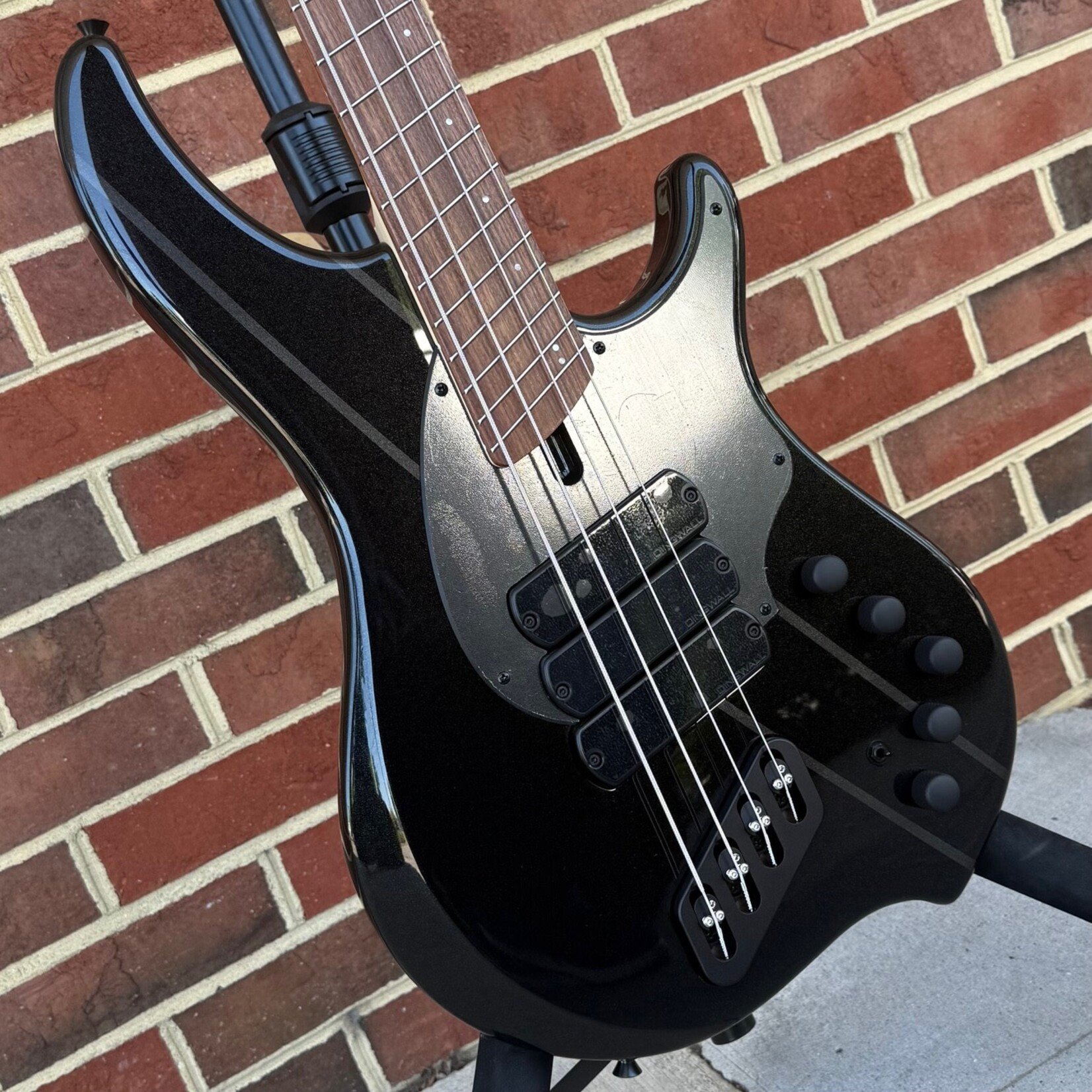 Dingwall Dingwall JT3 4-String John Taylor Signature Model, Stealth Black w/ Rio Stripes, Nyatoh Body, Maple Neck, Pau Ferro Fretboard, Matching Headstock, Neve Preamp, Gig Bag, SN# 20706