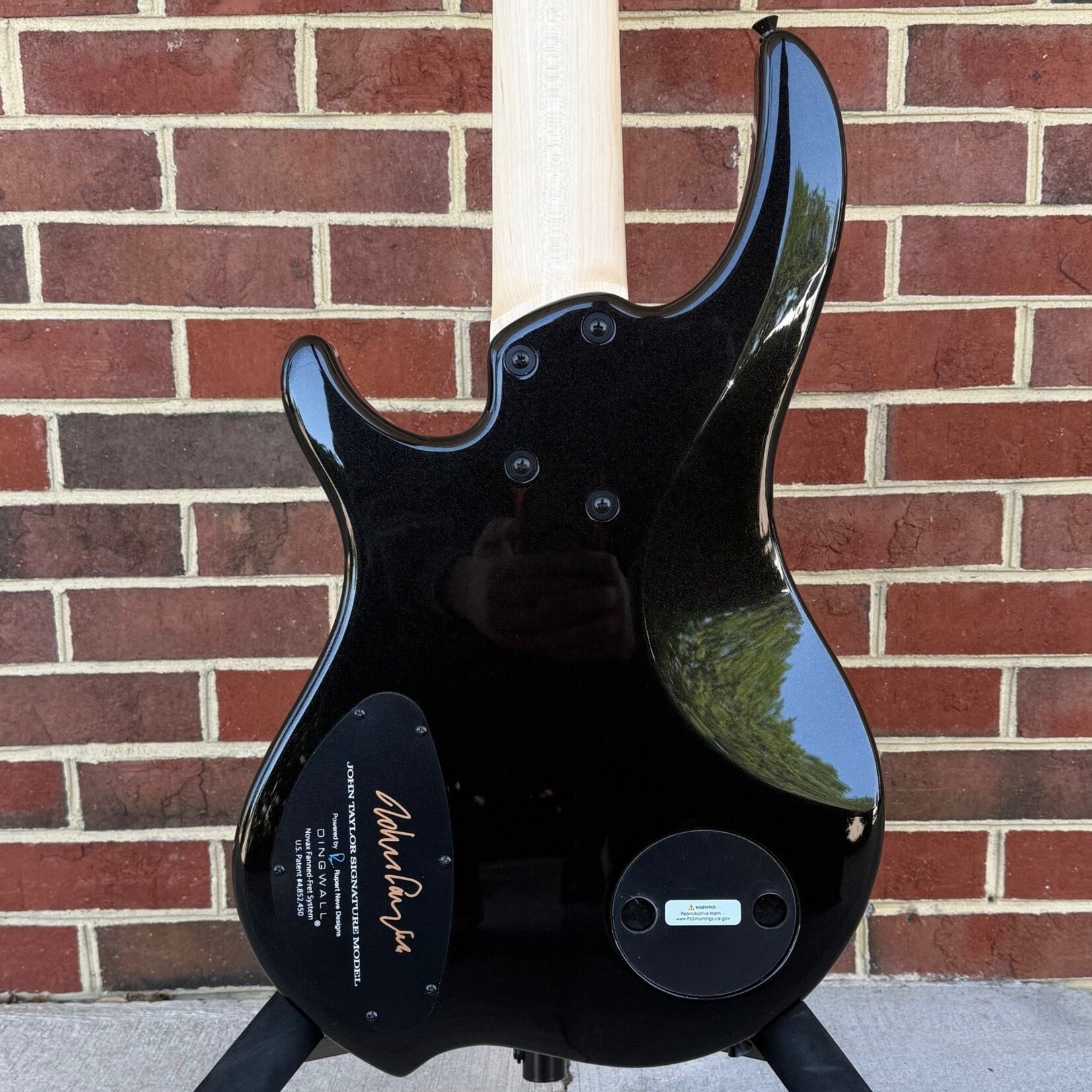 Dingwall Dingwall JT3 5-String John Taylor Signature Model, Stealth Black w/ Rio Stripes, Nyatoh Body, Maple Neck, Pau Ferro Fretboard, Matching Headstock, Neve Preamp, Gig Bag, SN# 20676