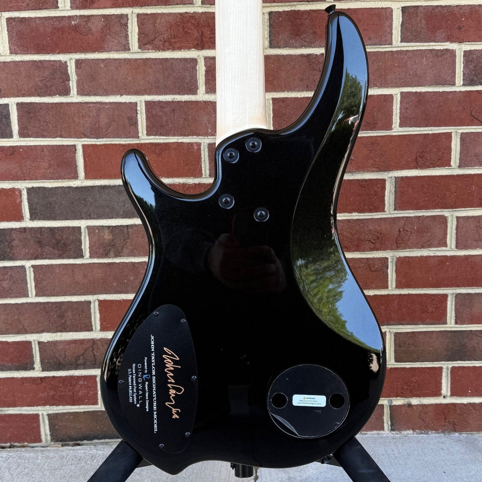 Dingwall Dingwall JT3 4-String John Taylor Signature Model, Stealth Black w/ Rio Stripes, Nyatoh Body, Maple Neck, Pau Ferro Fretboard, Matching Headstock, Neve Preamp, Gig Bag, SN# 20719