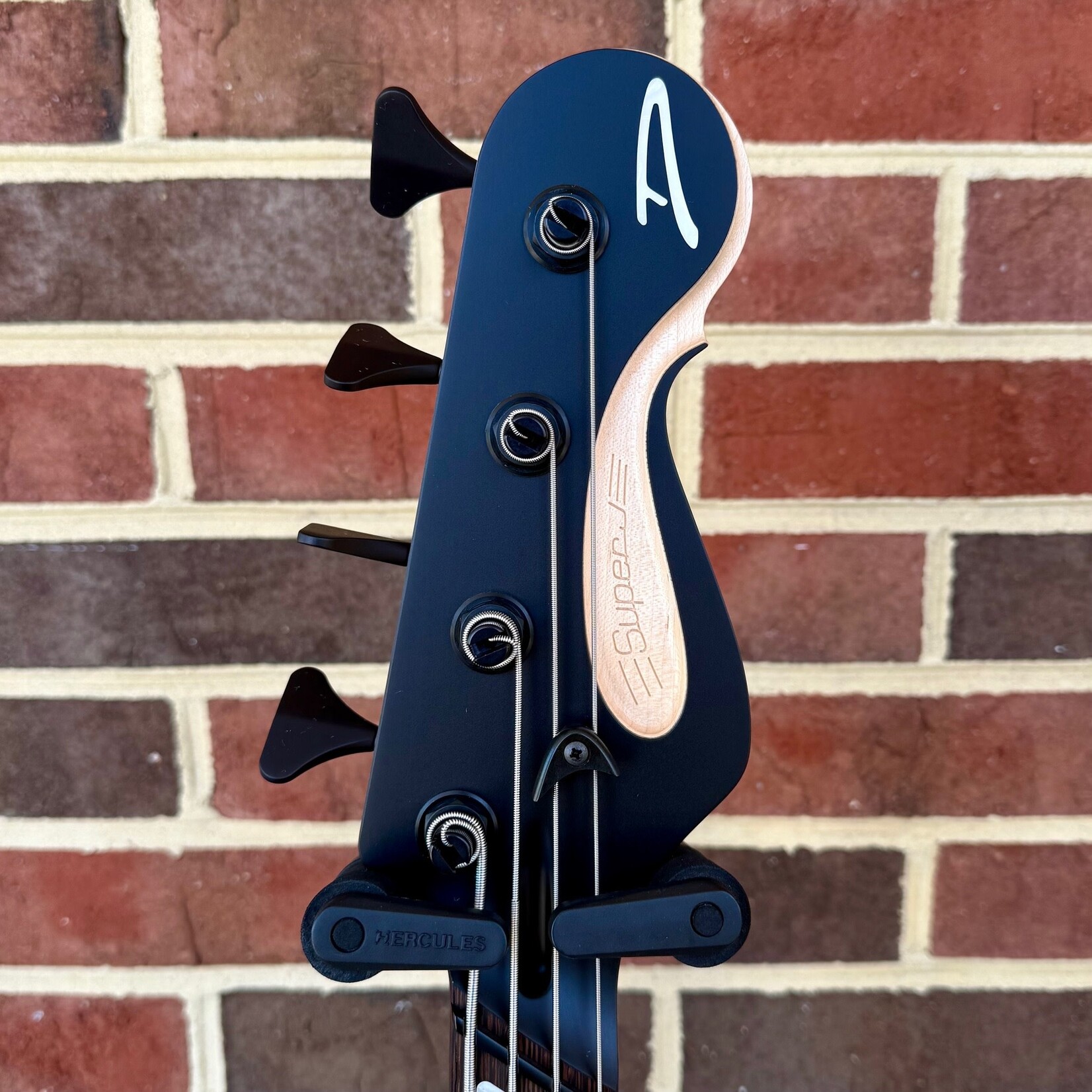 Dingwall Dingwall Super J Custom 4-String, Matte Black, Alder Body, Maple Neck, Wenge Fretboard, Matching Headstock, Dingwall FDV Pickups, Darkglass Electronics Tone Capsule Preamp w/ Toggles, Dingwall Deluxe Gig Bag