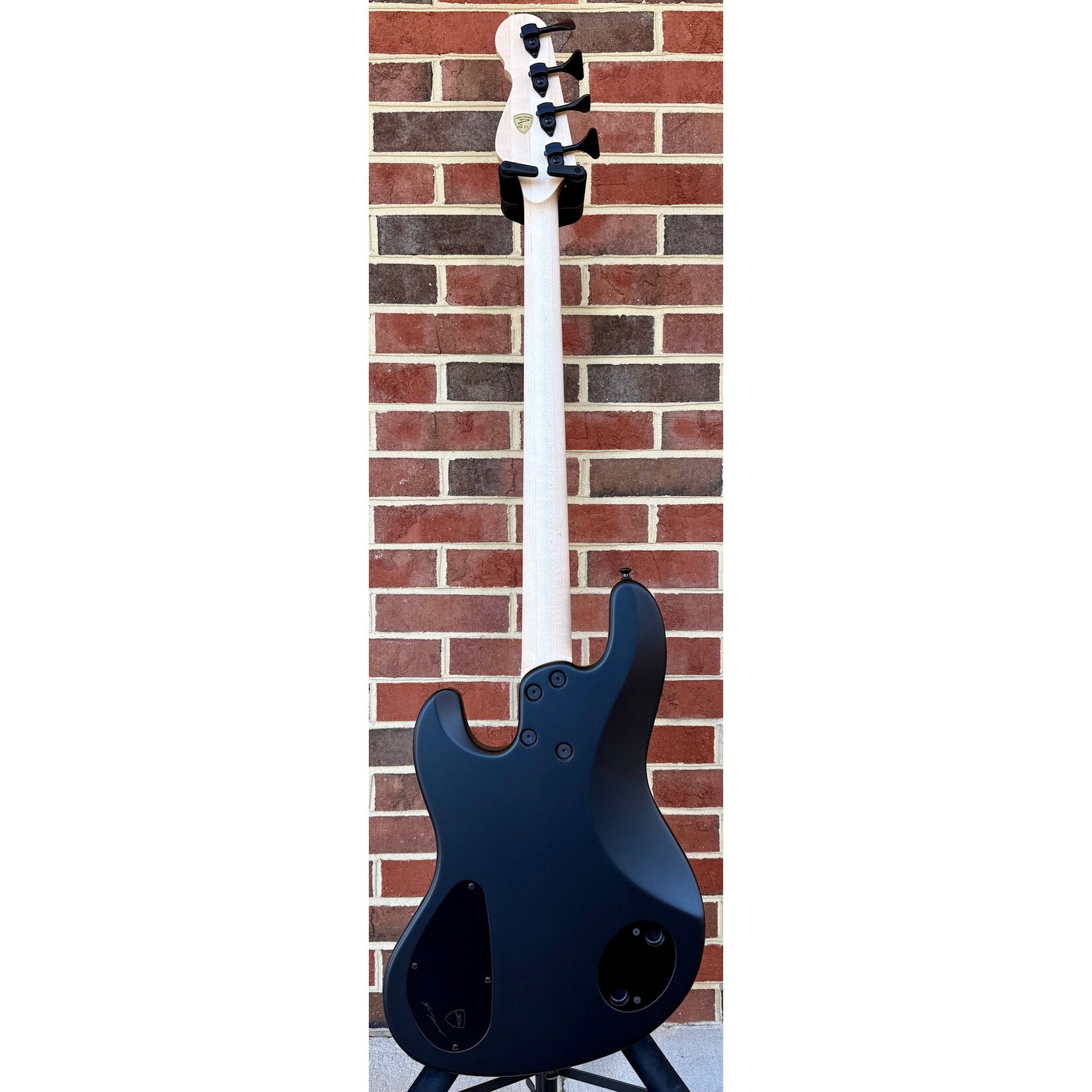 Dingwall Dingwall Super J Custom 4-String, Matte Black, Alder Body, Maple Neck, Wenge Fretboard, Matching Headstock, Dingwall FDV Pickups, Darkglass Electronics Tone Capsule Preamp w/ Toggles, Dingwall Deluxe Gig Bag