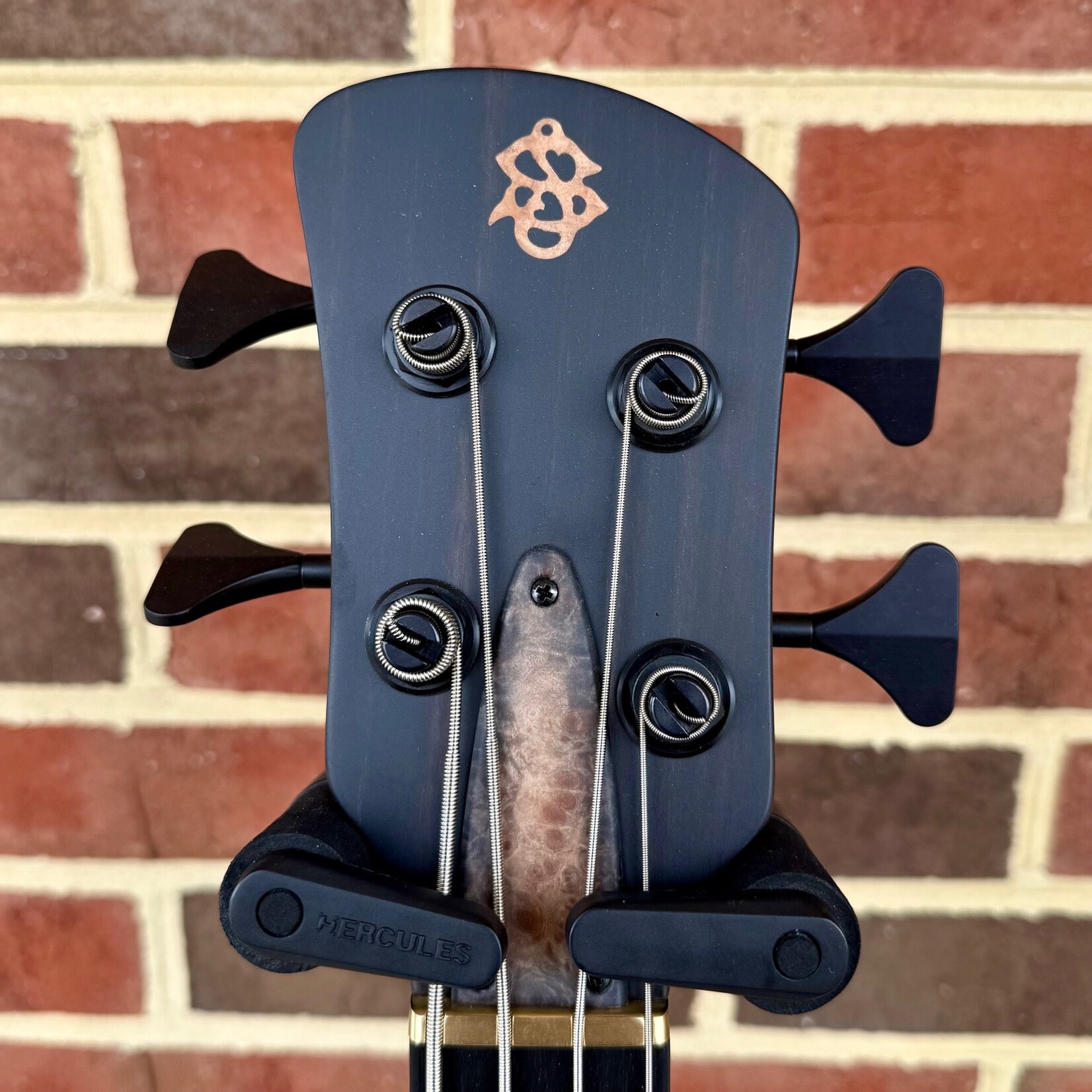 Spector Spector USA NS-2, Natural Blackburst, Maple Burl Top, Mahogany Body, Ebony Fretboard, Mother of Pearl Dot Inlays, EMG PX/JX Pickups, HAZ 18-volt Preamp, TSA Case