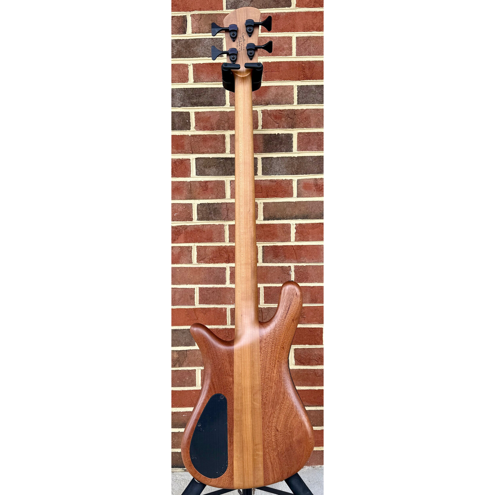 Spector Spector USA NS-2, Natural Blackburst, Maple Burl Top, Mahogany Body, Ebony Fretboard, Mother of Pearl Dot Inlays, EMG PX/JX Pickups, HAZ 18-volt Preamp, TSA Case