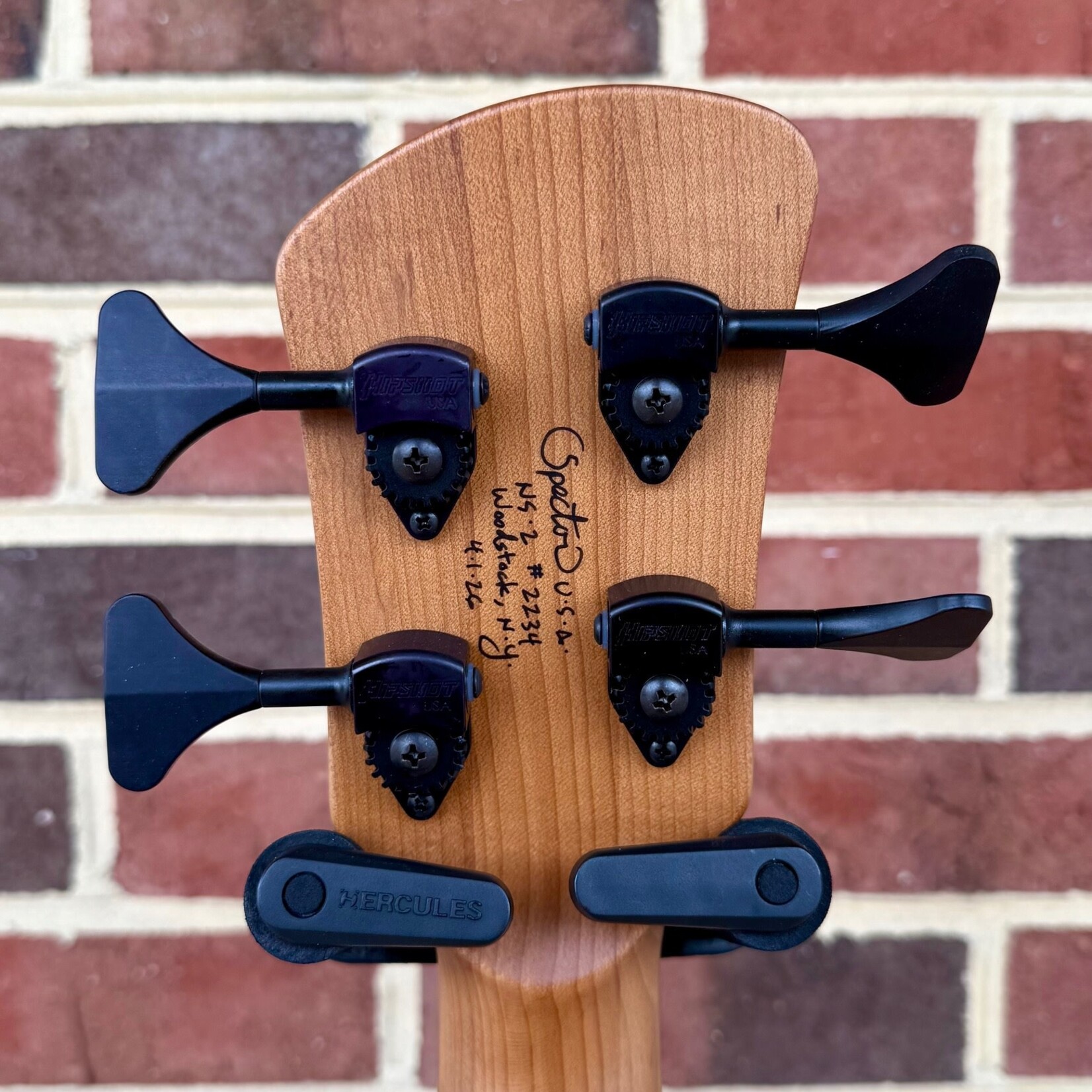 Spector Spector USA NS-2, Natural Blackburst, Maple Burl Top, Mahogany Body, Ebony Fretboard, Mother of Pearl Dot Inlays, EMG PX/JX Pickups, HAZ 18-volt Preamp, TSA Case
