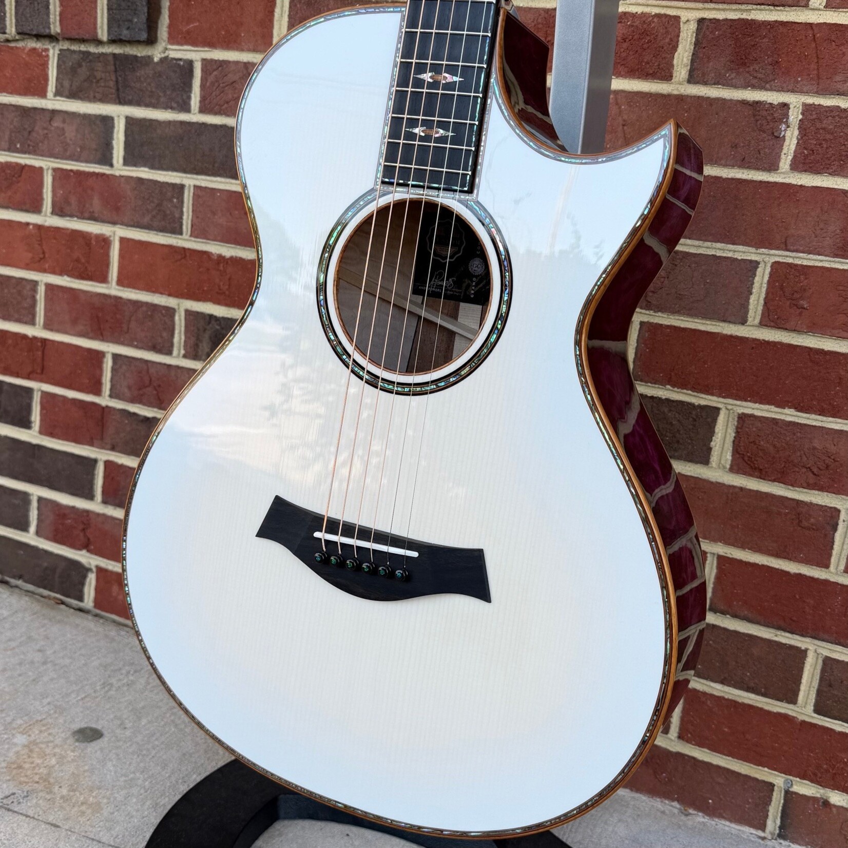 Taylor Taylor NAMM 2026 Catch Custom #6, Grand Concert 12-Fret, Lutz Spruce Top, Quilted Maple/Koa Wedge Back & Sides, Claria System Electronics, Hardshell Case