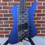Dingwall Dingwall Master Series D-Roc - Paul Hillacre, Sapphire Blue Pearl with Nepalese Hand Made Paper Design, African Mahogany Body, 5pc Maple Neck, Wenge Fretboard, Custom Brass Inlay, Blue Luminlay Side Dots, Super Fatty II Pickups, Dingwall Deluxe Gig Bag