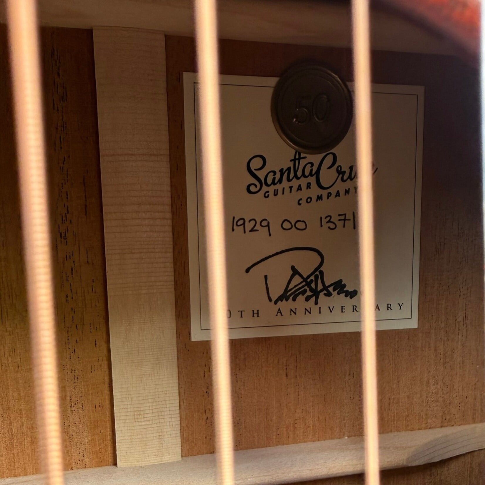 Santa Cruz Guitar Co. Santa Cruz 50th Anniversary Limited Edition 1929 OO, Mahogany Top, Mahogany Back & Sides, Hardshell Case