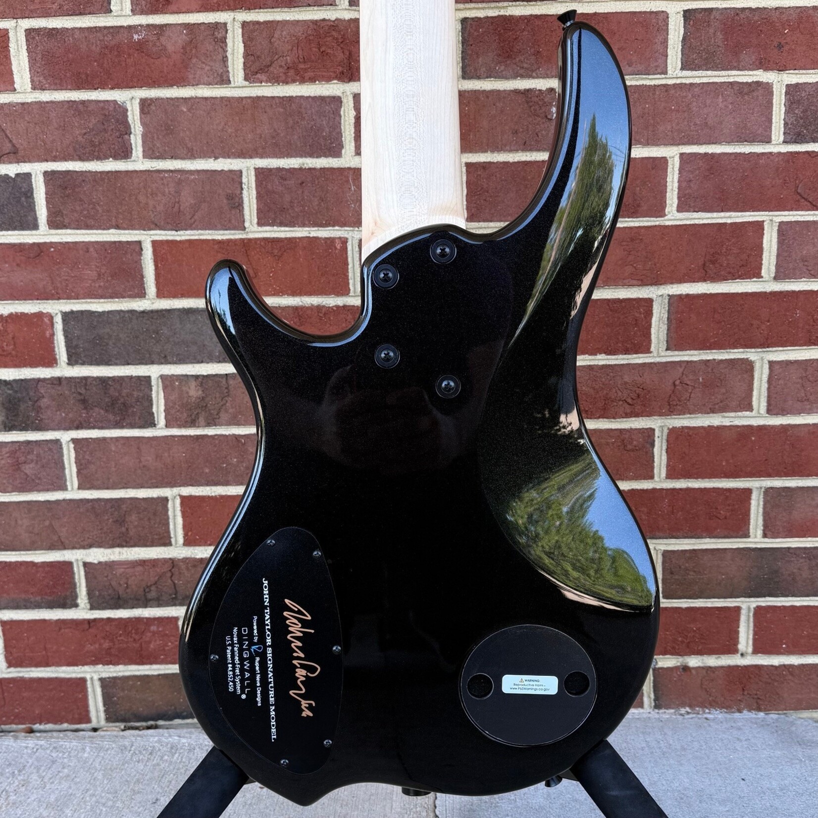 Dingwall Dingwall JT3 5-String John Taylor Signature Model, Stealth Black w/ Rio Stripes, Nyatoh Body, Maple Neck, Pau Ferro Fretboard, Matching Headstock, Neve Preamp, Gig Bag, SN# 20681