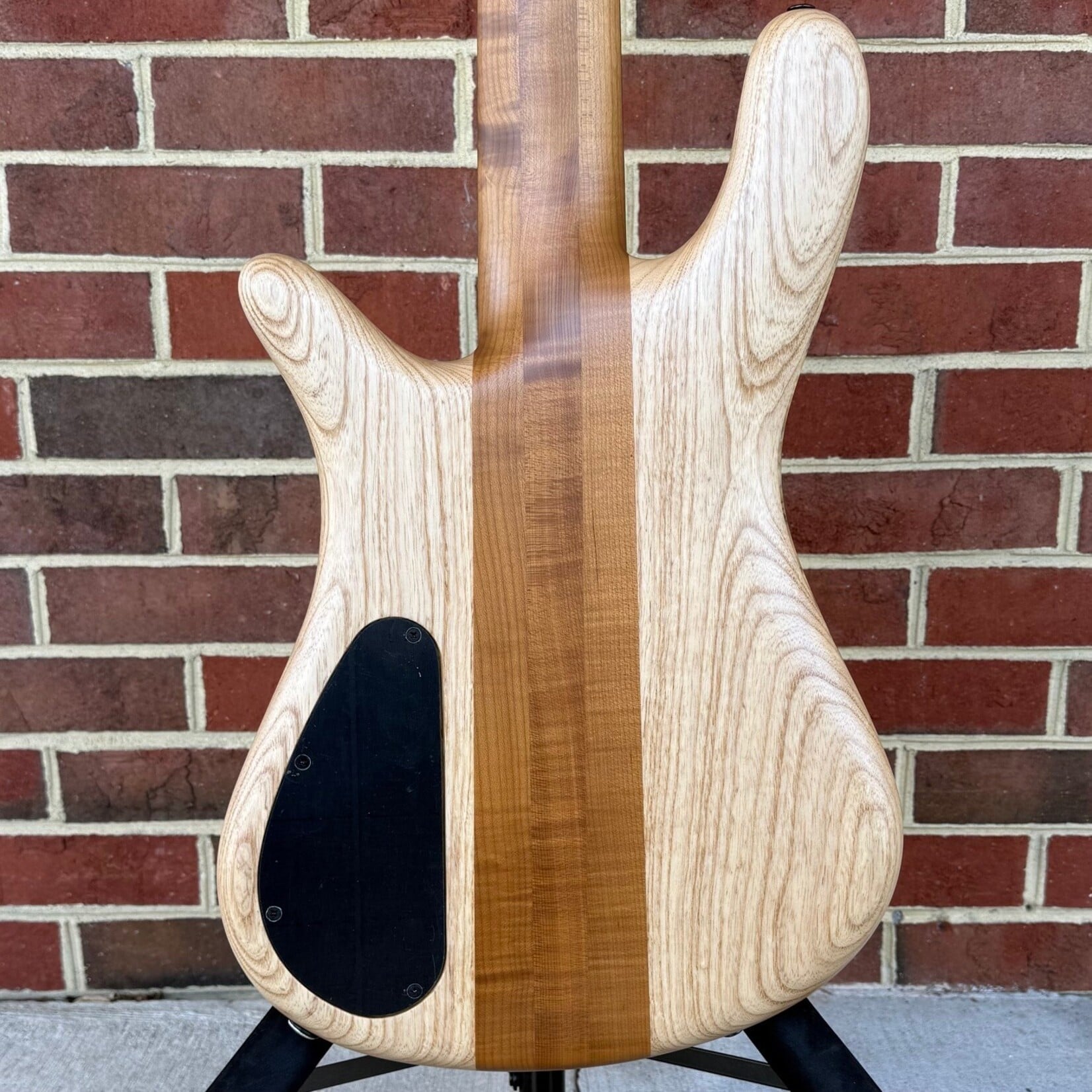 Spector Spector USA NS-5XL, Buckeye Burl Top, Swamp Ash Body, 3pc Roasted Maple Neck, Ziricote Fretboard, Mother of Pearl Crown Inlays, EMG P5X/40TWX Pickups, HAZ 9-Volt, Custom Electronics Layout, TSA Case