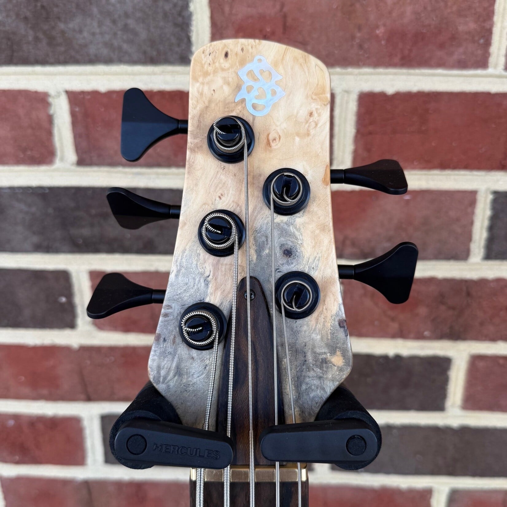 Spector Spector USA NS-5XL, Buckeye Burl Top, Swamp Ash Body, 3pc Roasted Maple Neck, Ziricote Fretboard, Mother of Pearl Crown Inlays, EMG P5X/40TWX Pickups, HAZ 9-Volt, Custom Electronics Layout, TSA Case