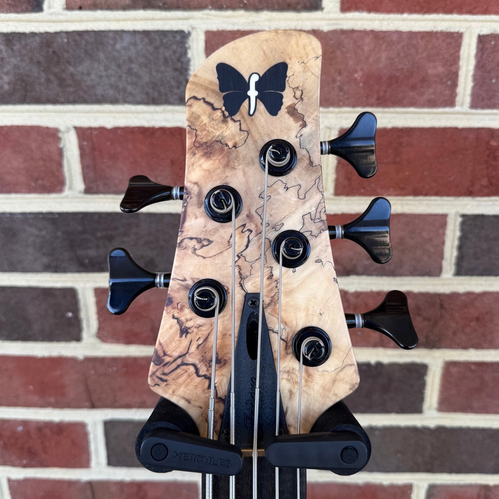 Fodera Fodera Emperor II Elite, Chestnut Burl Top, Walnut Body, Alder Tone Block, Flamed Ebony Fretboard, Flamed Ebony Ramp, Chestnut Dot Inlays, Fodera/Duncan Dual Coil Pickups, Hardshell Case