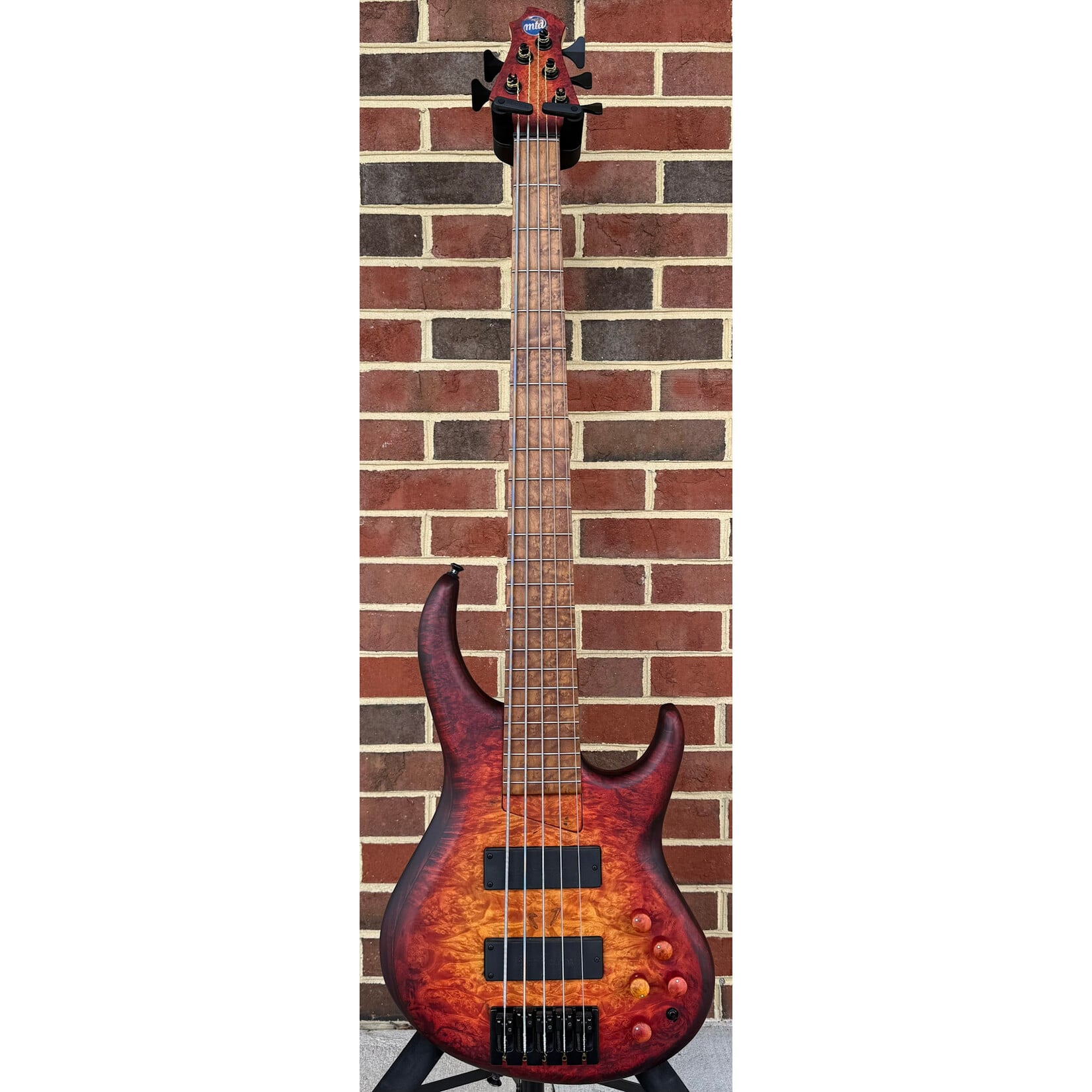 MTD MTD USA 535-24, 2026 Model, Dark Cherry Sunburst, Maple Burl Top, Northern Ash Body, Ash Neck, Roasted Birdseye Maple Fretboard, Matching Knobs, Matching Backplates, MTD World Logo, Custom Bartolini Pickups & Preamp, TKL Deluxe Gig Bag (USED)