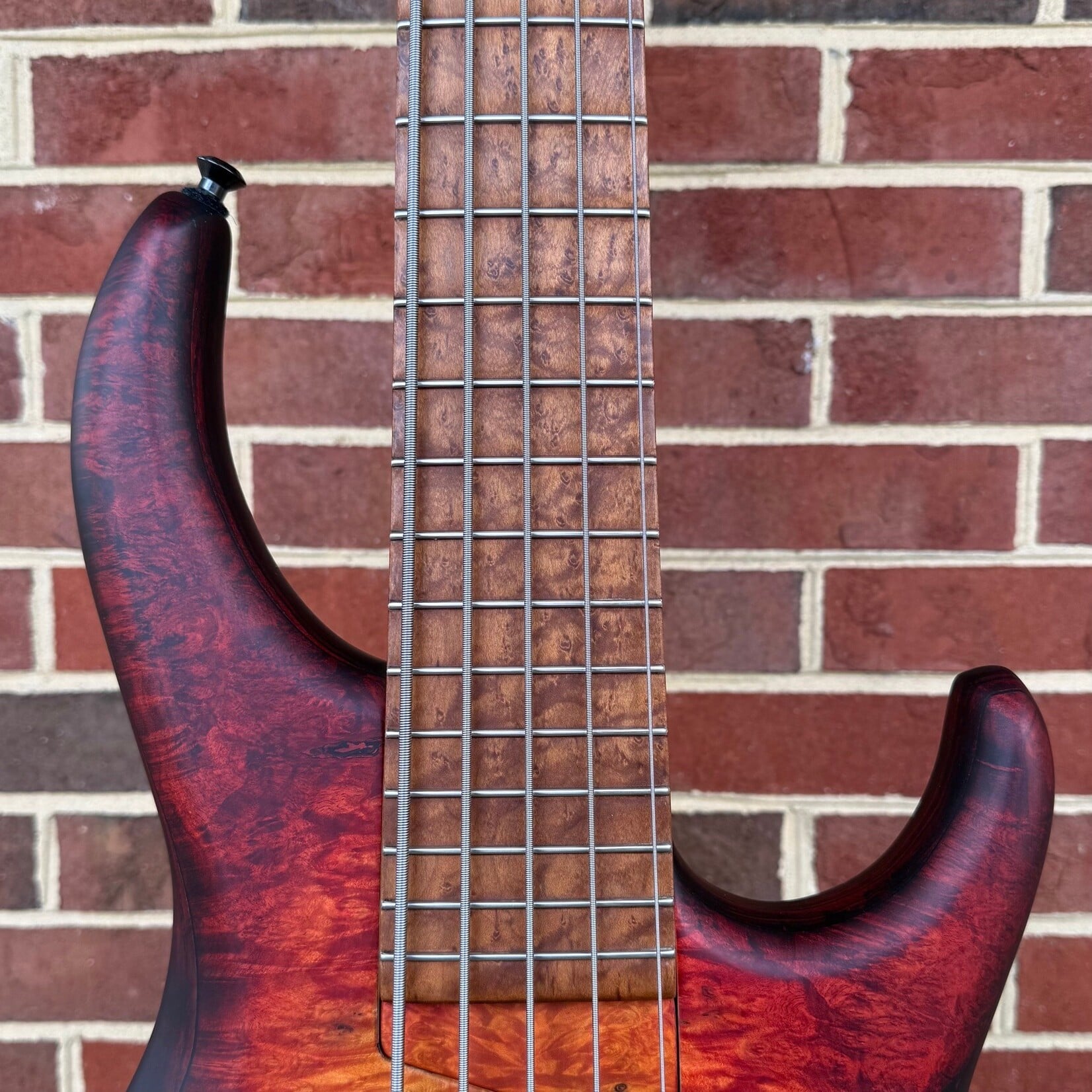 MTD MTD USA 535-24, 2026 Model, Dark Cherry Sunburst, Maple Burl Top, Northern Ash Body, Ash Neck, Roasted Birdseye Maple Fretboard, Matching Knobs, Matching Backplates, MTD World Logo, Custom Bartolini Pickups & Preamp, TKL Deluxe Gig Bag (USED)