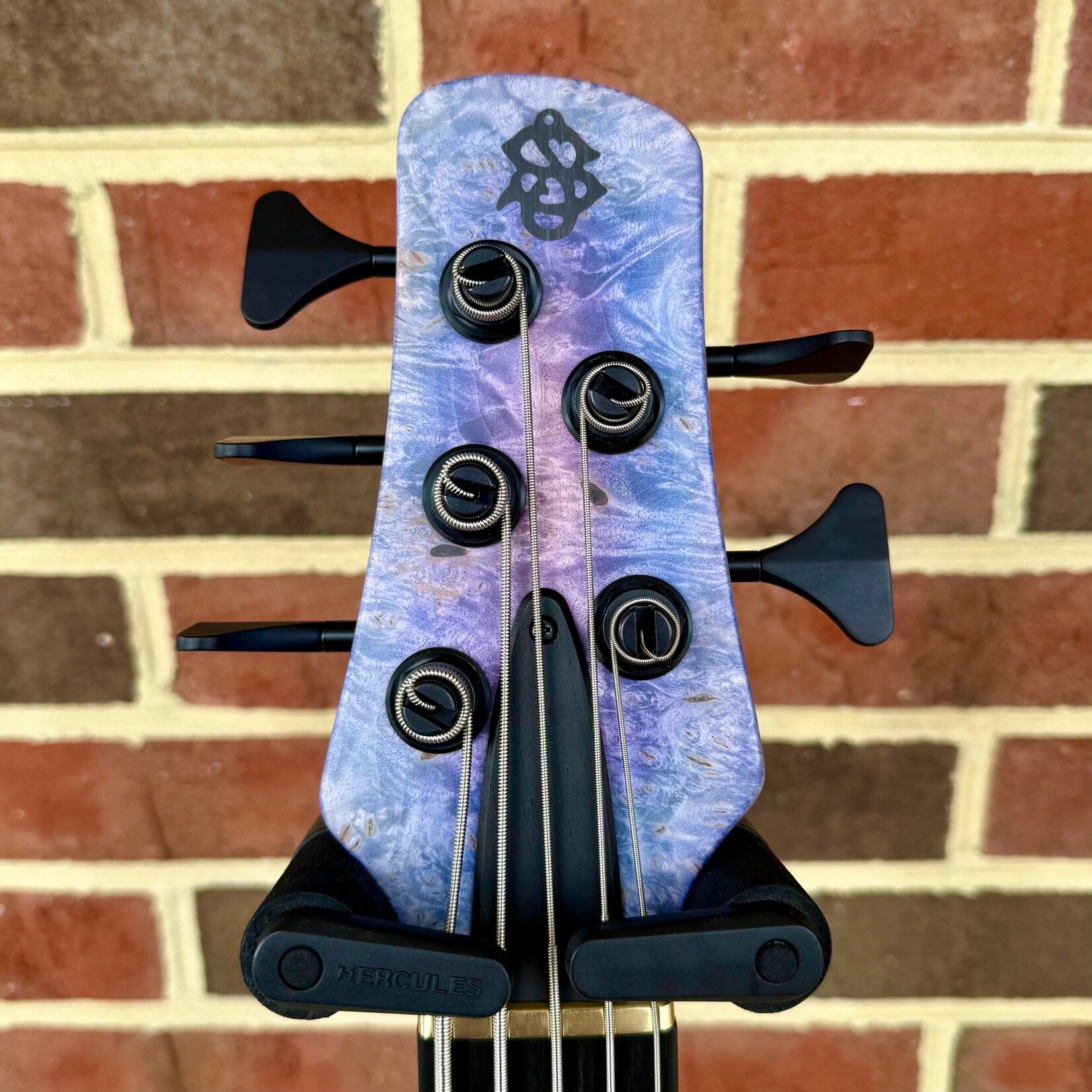 Spector Spector USA NS-5XL, Jazzberry, Maple Burl Top, Reclaimed Redwood Body, Ebony Fretboard, Mother of Pearl Inlays, EMG 40DCX Pickups, Spector HAZ 9-volt, TSA Case