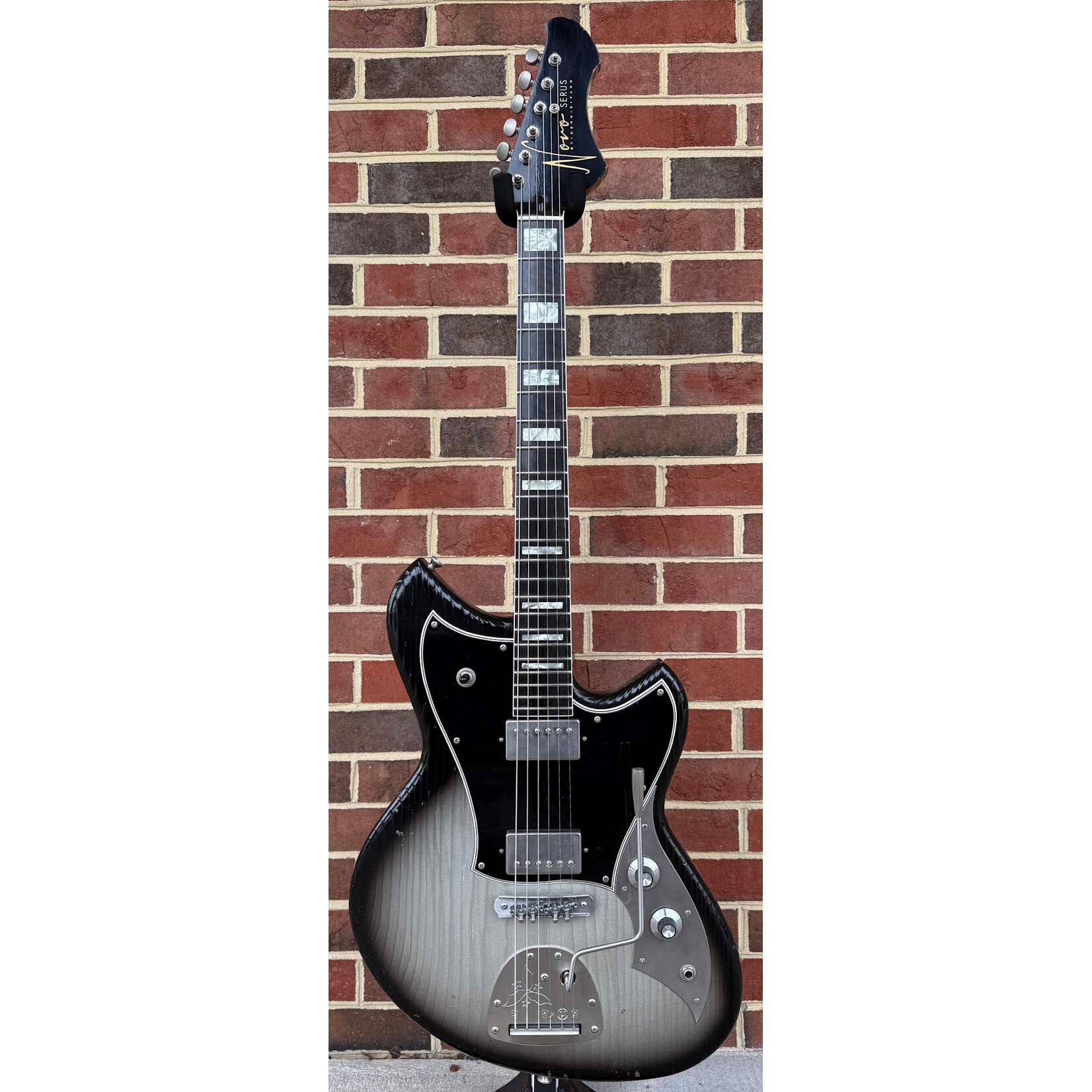 Novo Guitars Novo Guitars Serus JHH, Custom Order, Inca Burst, Tempered Pine Body, Light Distress, Tempered Maple Neck, Ebony Fretboard, Block Inlays, Binding On Neck, Fralin Modern PAF Pickups, Dumble Knobs, Novo Deluxe Gig Bag