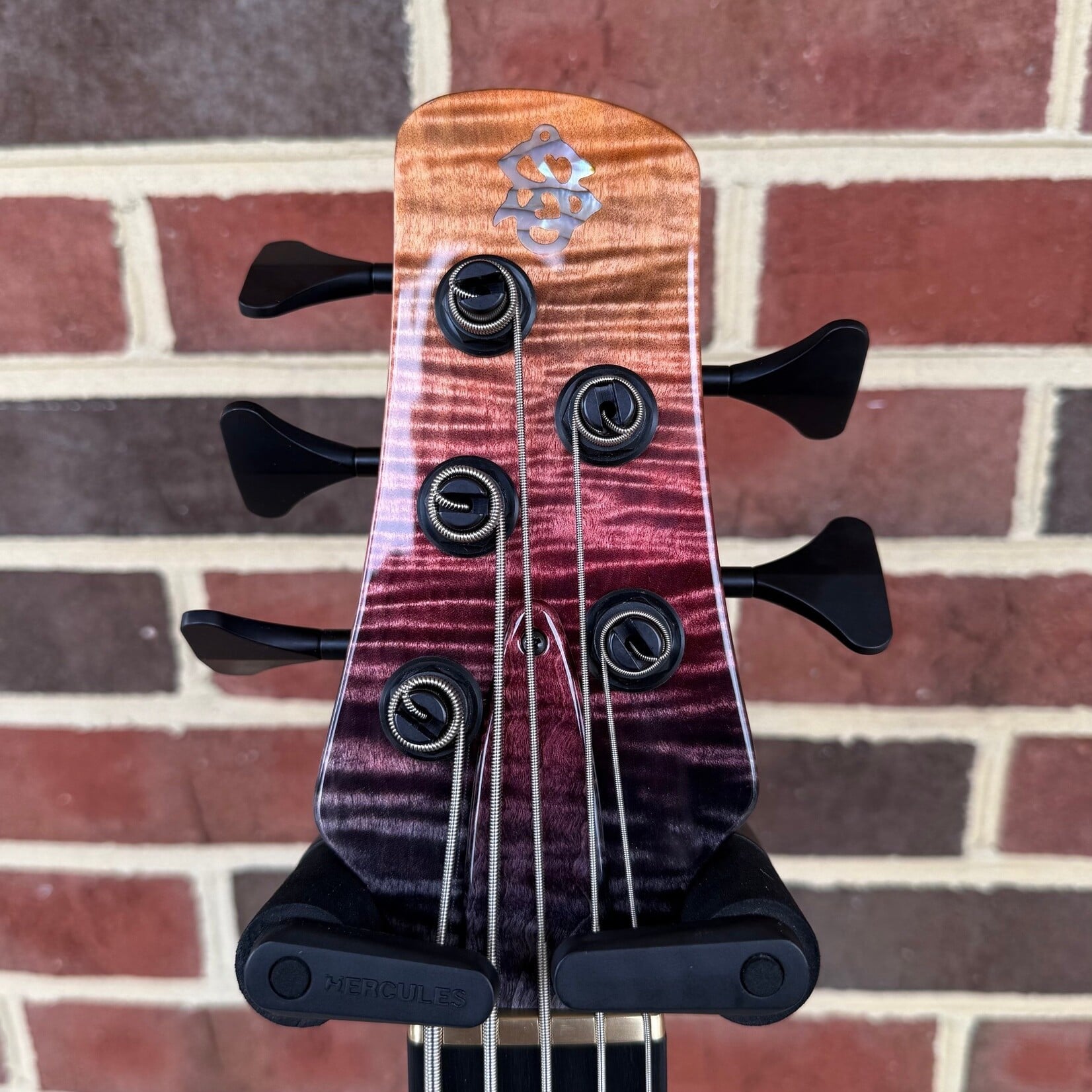 Spector Spector USA NS-5XL, Autumn Sunset, Flame Maple Top, Maple Body, 3pc Maple Neck, Ebony Fretboard, Abalone Crown Inlays, EMG P5X/J5X Pickups, Spector HAZ 18v Preamp, TSA Case