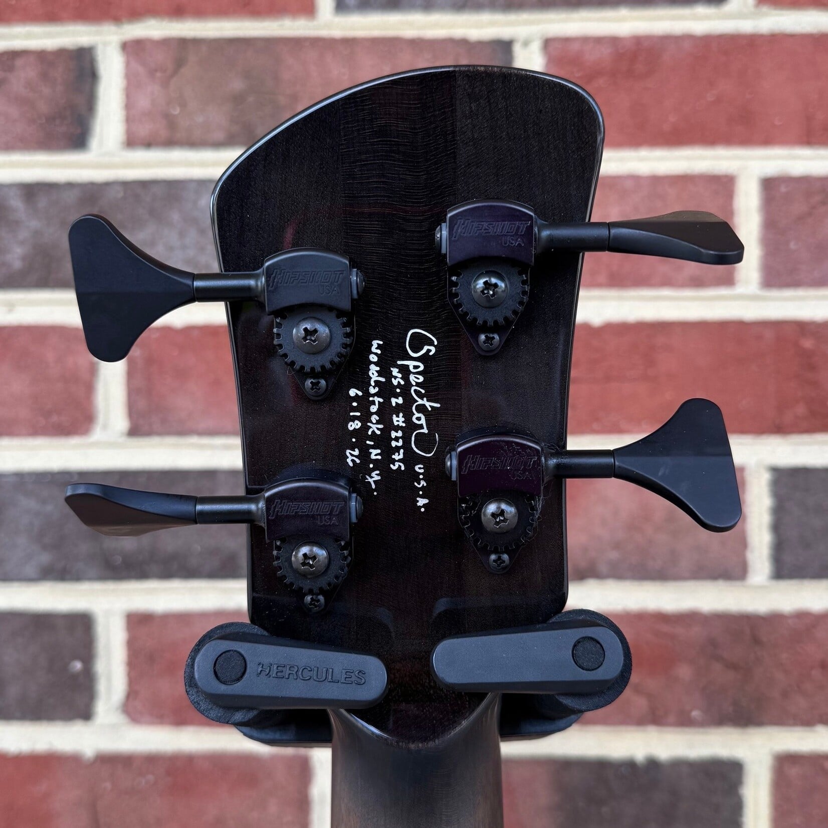 Spector Spector USA NS-2, Inferno Blue Burst, Maple Burl Top, Swamp Ash Body, 3pc Roasted Maple Neck, Ebony Fretboard, Mother of Pearl Crown Inlays, EMG PX/SJX Set, HAZ 9v, TSA Case