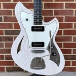 Novo Guitars Novo Guitars Miris J, Mary Kaye White, Swamp Ash Body, Light Distress, Tempered Maple Neck, Rosewood Fretboard, 3ply Parchment Pickguard, Fralin P-90 Pickups, Novo Deluxe Gig Bag