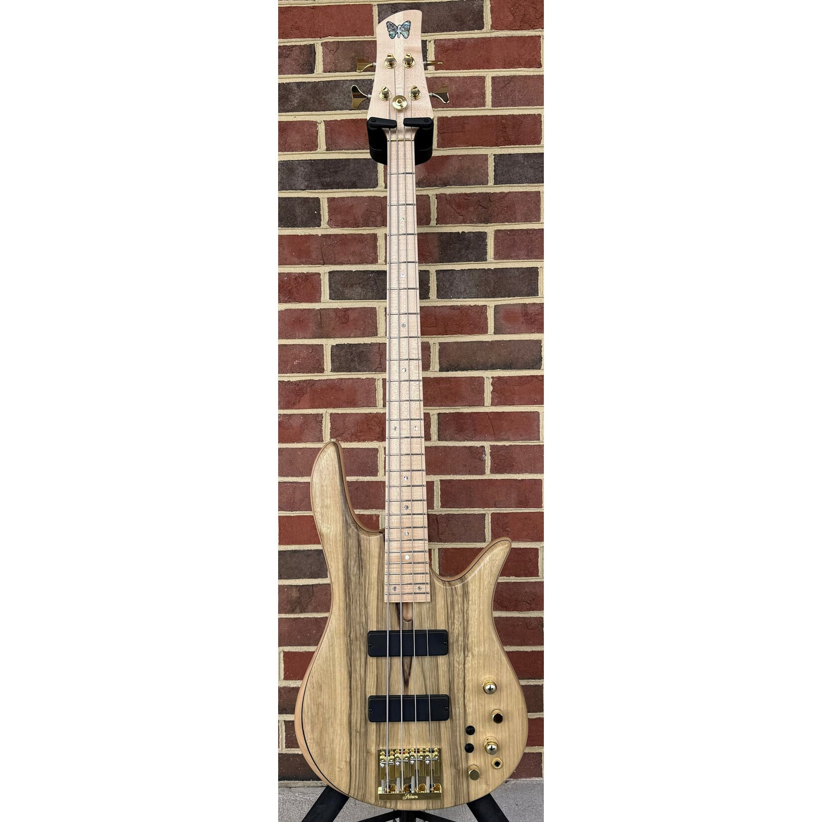 Fodera Fodera Monarch 4 Standard Special, Sweetwater Exclusive, Black Limba Top, Alder Body, Maple Neck & Fretboard, Duncan Dual Coil Pickups, Hardshell Case (USED)