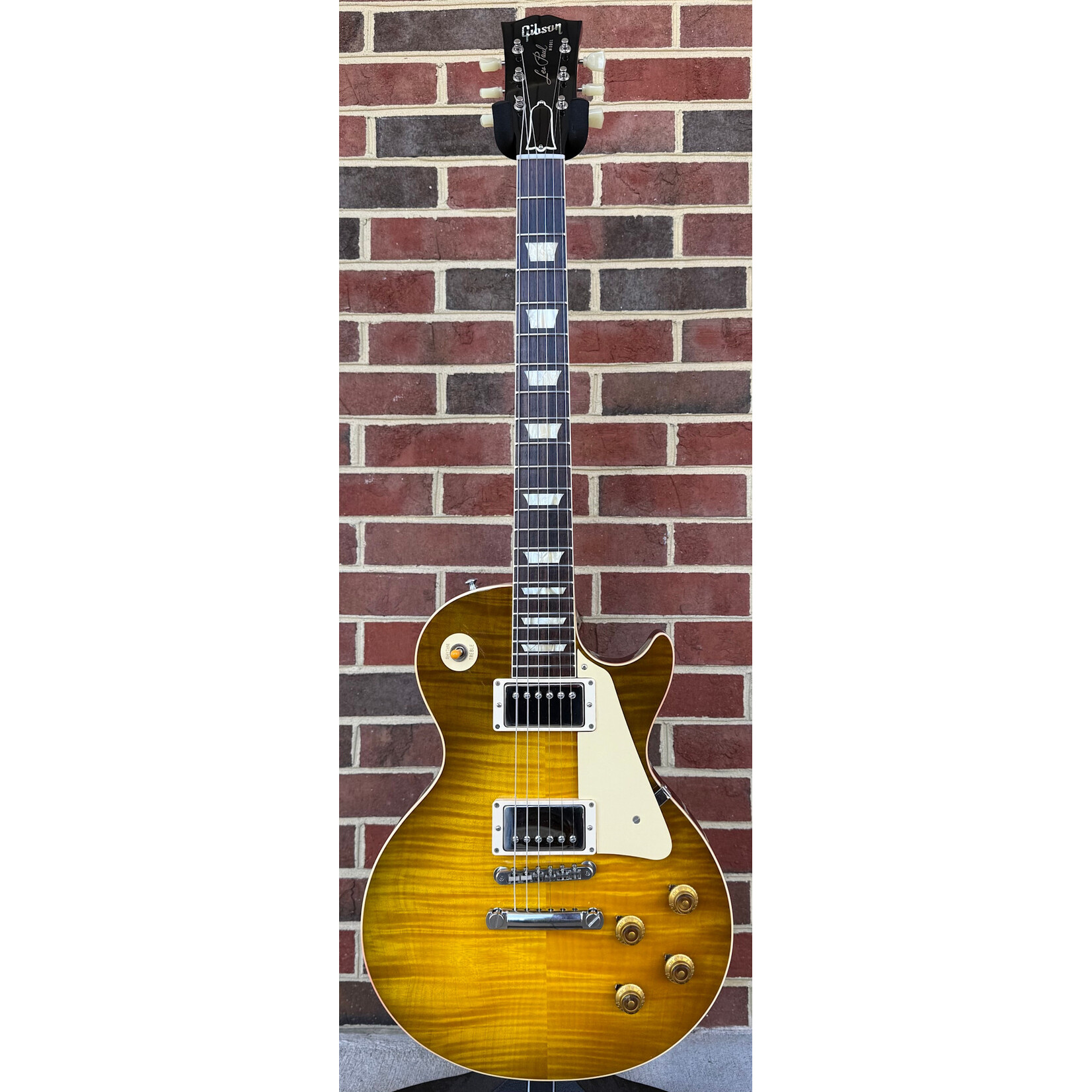 Gibson Custom Shop 60th Anniversary '59 Les Paul Standard Reissue, Green Lemon Fade, Flame Maple Top, Mahogany Body & Neck, Indian Rosewood Fretboard, Custombucker Alnico III Pickups, Hardshell Case (USED)