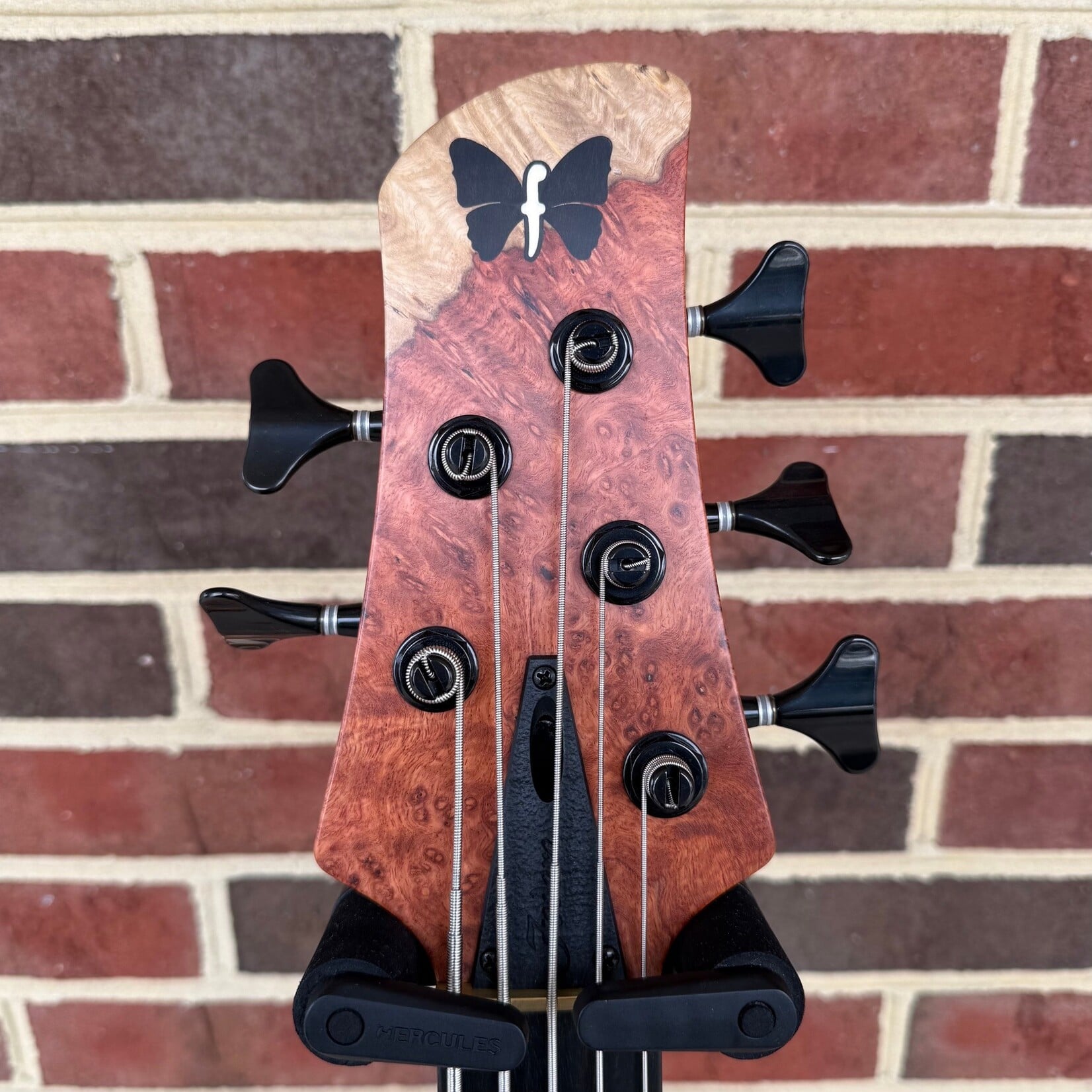 Fodera Fodera Imperial Elite 5, Ambonya Burl Top, Ash Body Wings, Alder Tone Block, Ebony Fretboard, Ambonya Burl Ramp, Fodera/Duncan Dual Coil Pickups with Ambonya Burl Covers, Fodera x Trickfish Preamp, Hardshell Case