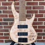 MTD MTD USA 535-24, Maple Burl 10-Top, Roasted Alder Body, Maple Neck, Roasted Birdseye Maple Fretboard & Headstock, MTD Deluxe Bag